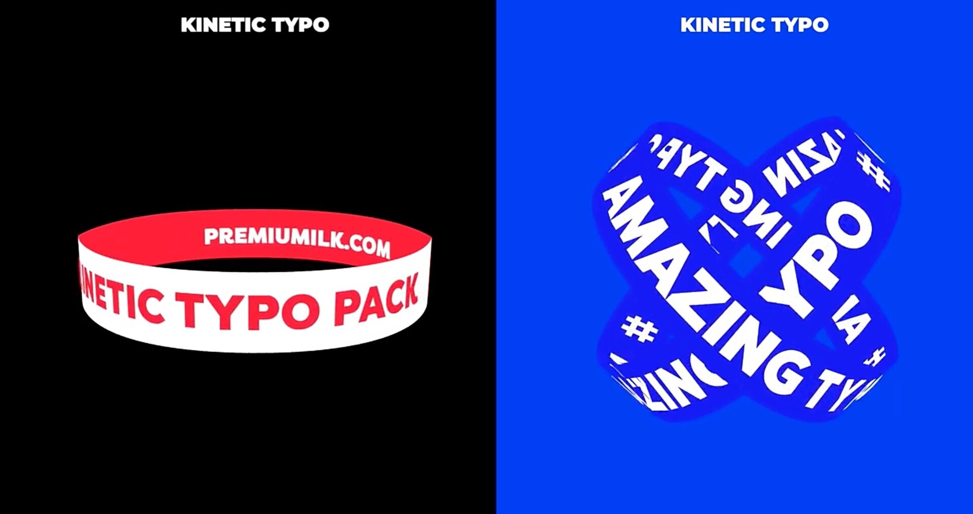 FCPX插件-100种创意海报文字标题动态排版循环动画 Kinetic Typography Pack