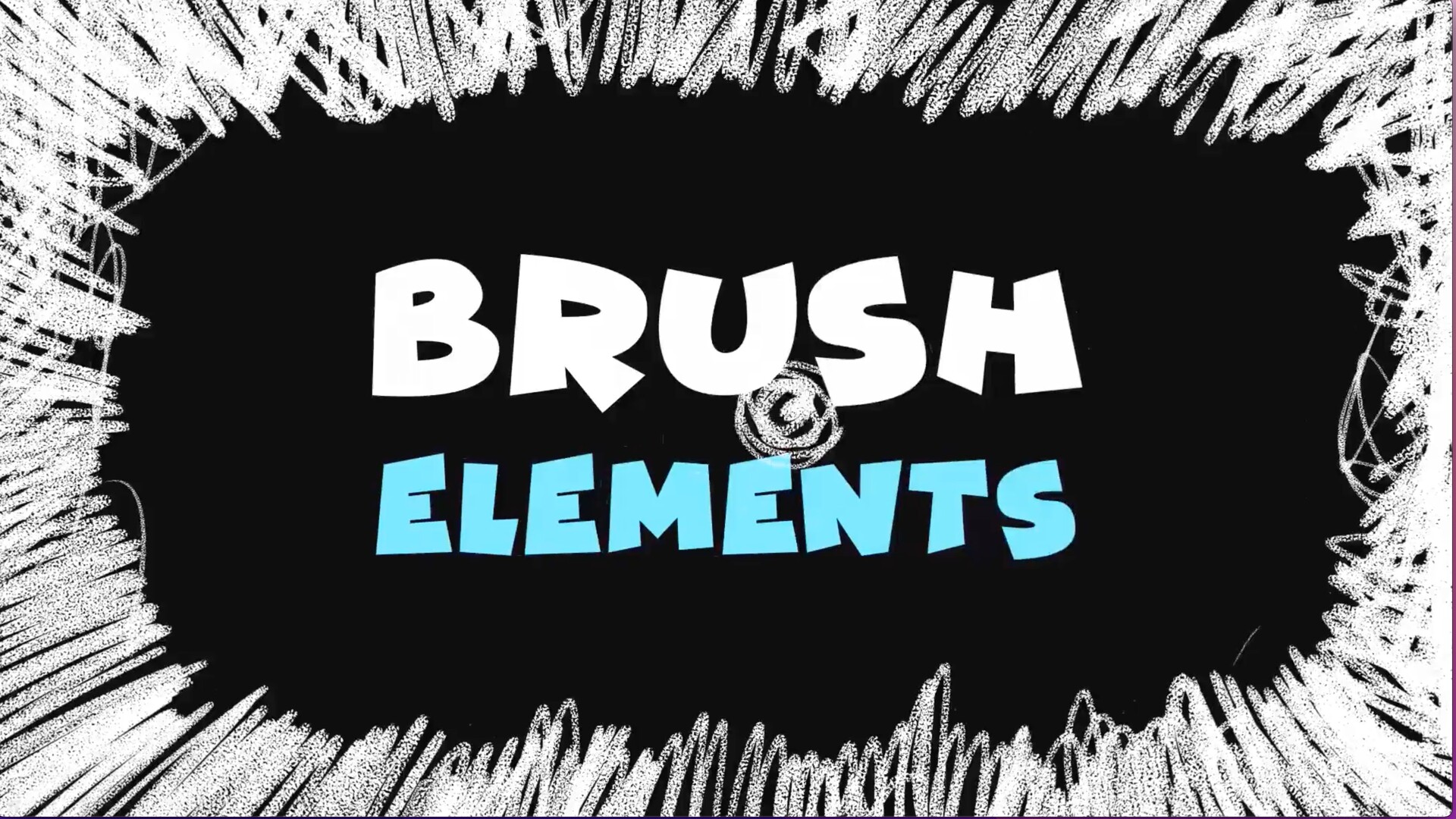 FCPX插件Brush Elements(画笔元素动画模板)