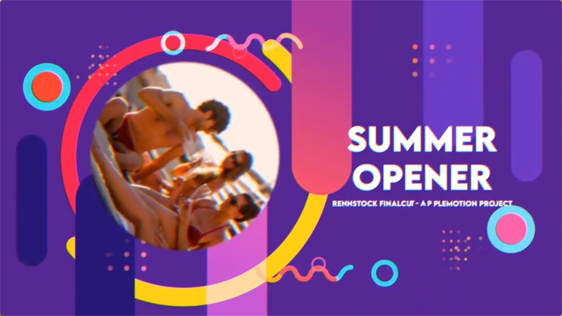 fcpx促销模板 Summer Opener夏季揭幕开场动画