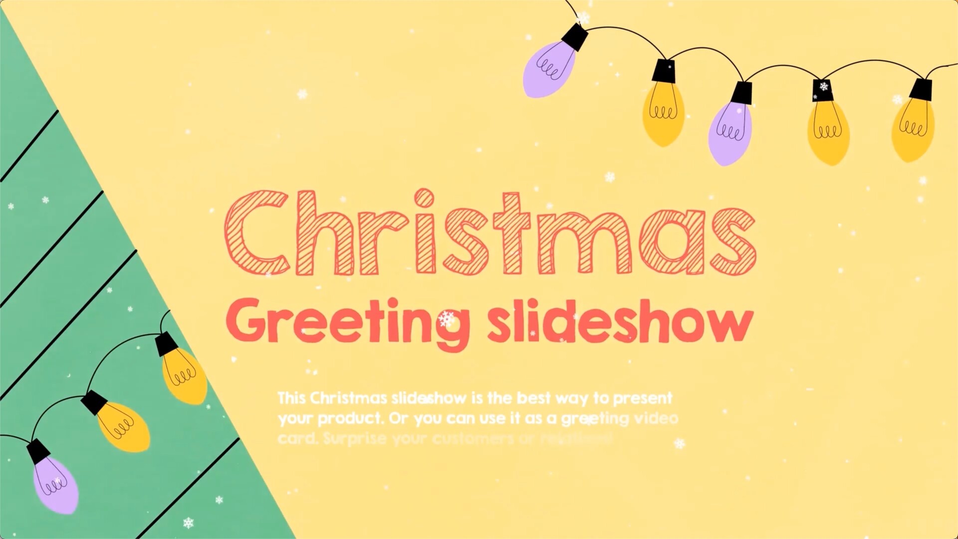 FCPX插件：圣诞问候幻灯片Christmas Greeting Slideshow