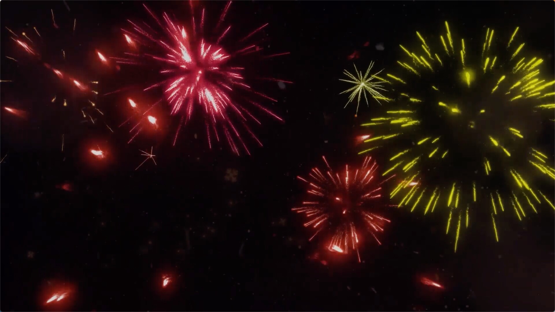 圣诞节新年烟花fcpx模板New Year Firework Logo