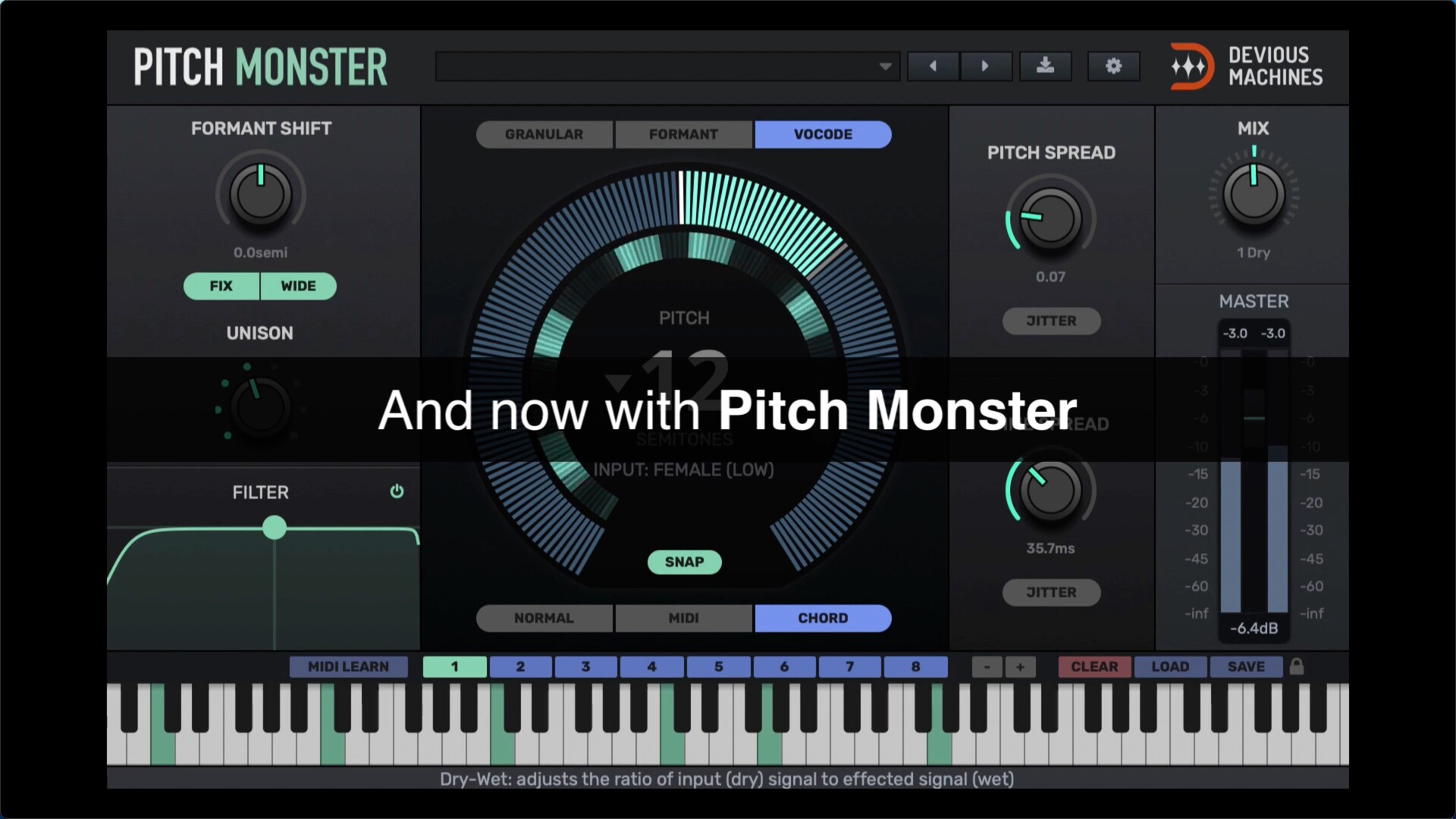 Devious Machines PitchMonster for Mac(变声效果器插件) 