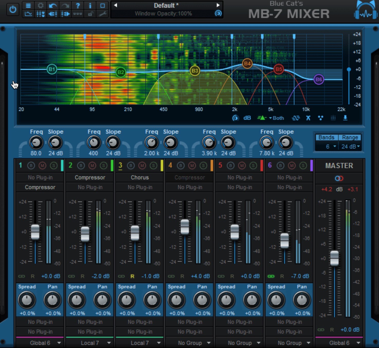Blue Cat Audio Blue Cats MB-7 Mixer for mac (多频段调音台)