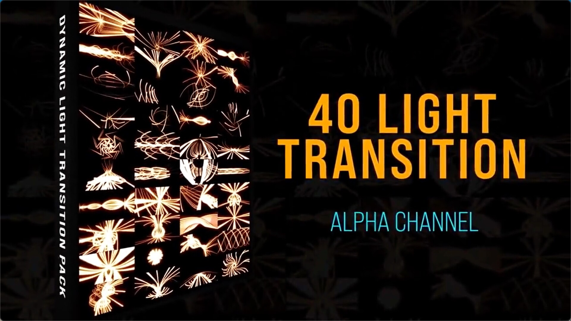AE模板-40个发光线条流动转场动画 Light Lines Transition Pack