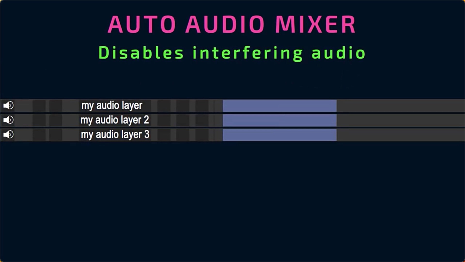 自动音频混音器AE脚本Auto Audio Mixer 