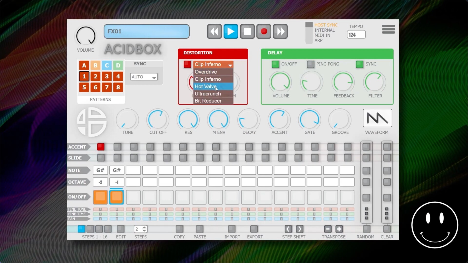 Audio Blast AcidBox V2 for Mac(贝司线合成器) 