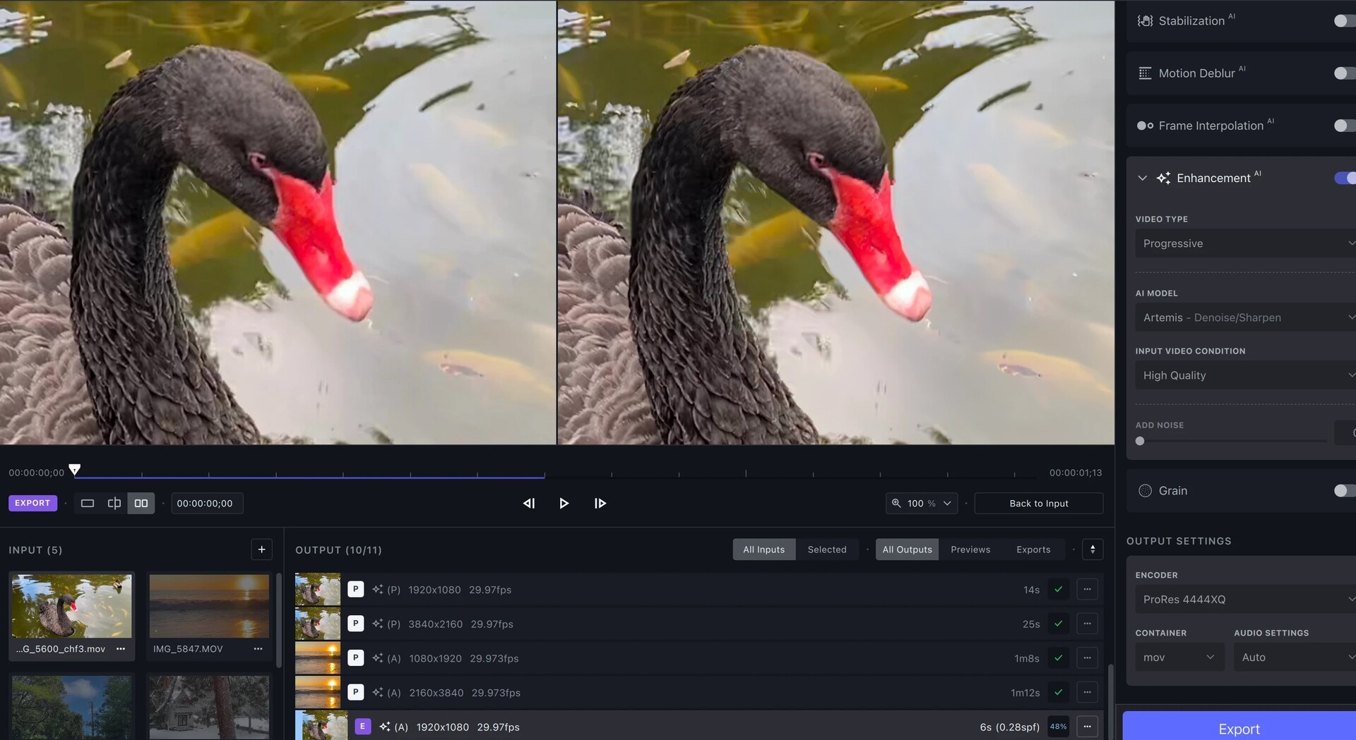 视频无损放大修复工具Topaz Video AI 新手入门教程