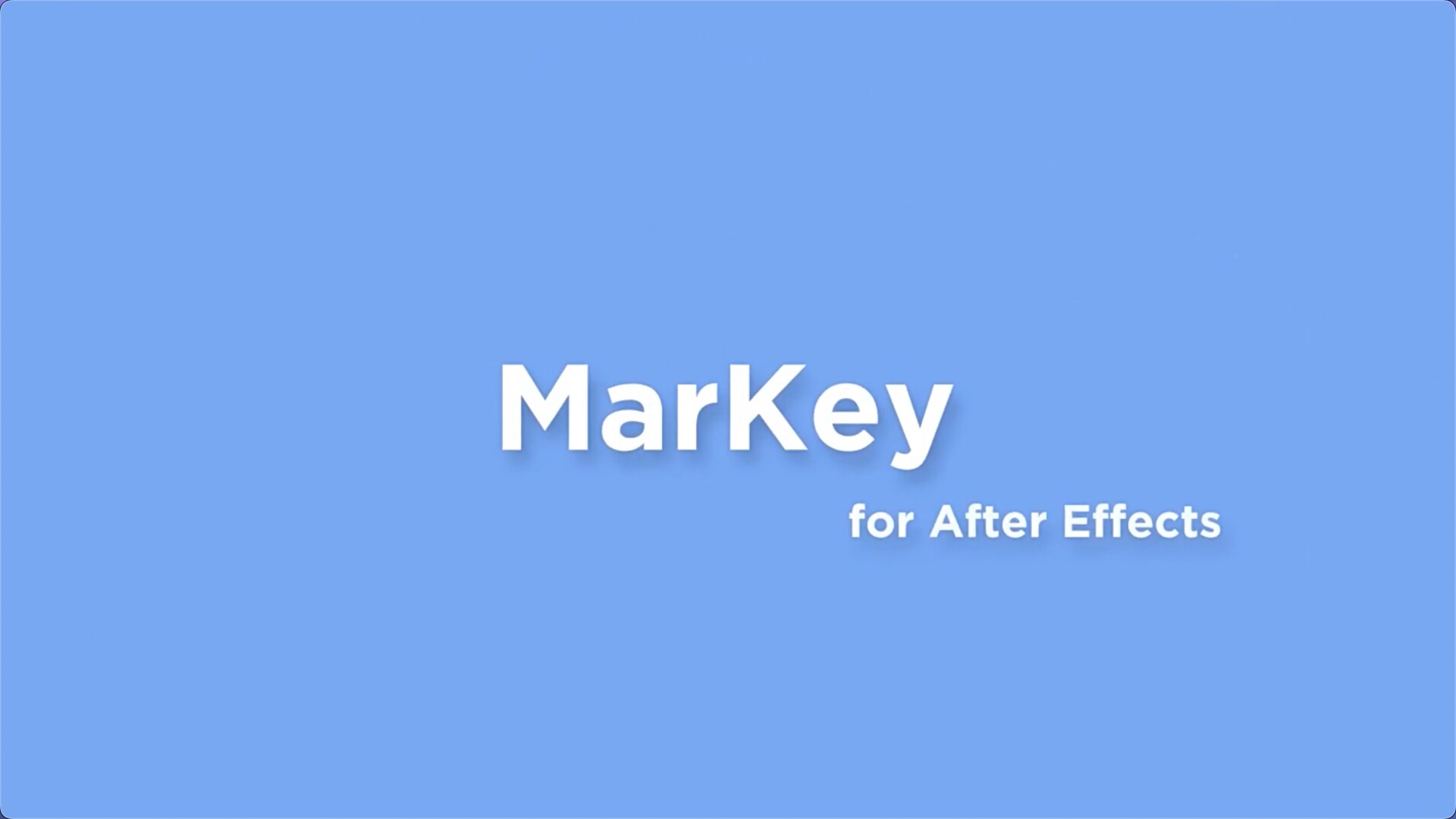 AE脚本-关键帧标记名称注释快速预览工具 MarKey 