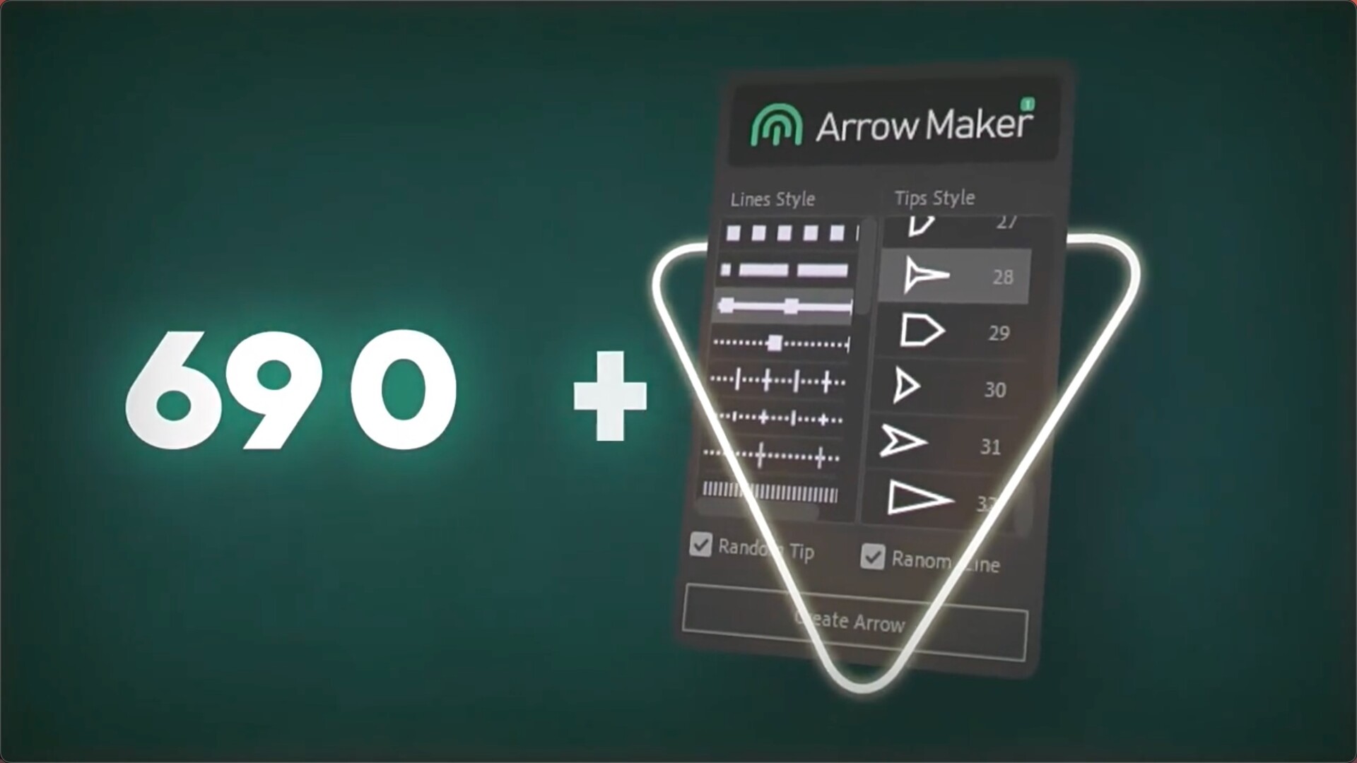 AE脚本-线条路径箭头动画生成器 Arrow Maker Script