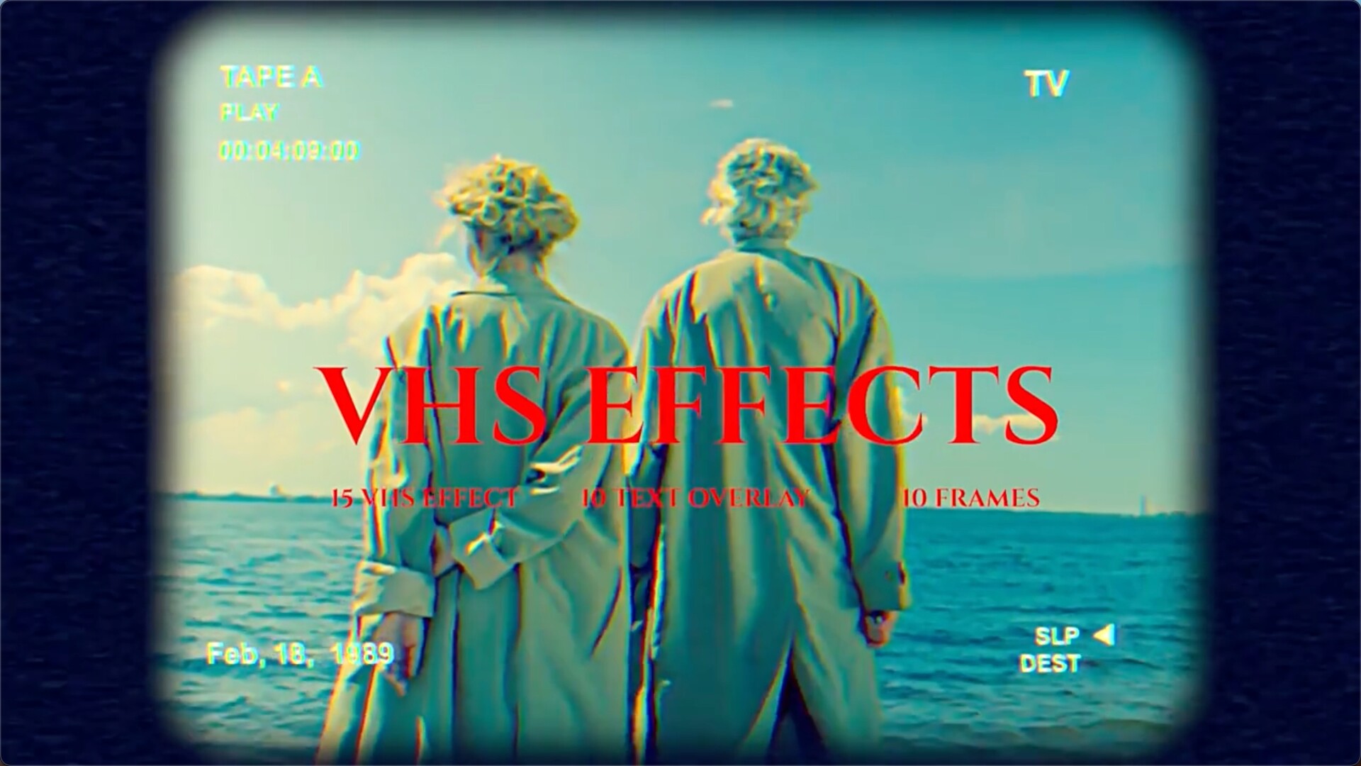 FCPX发生器：VHS Effects(35个复古老录像带电影胶片边框视觉效果 )