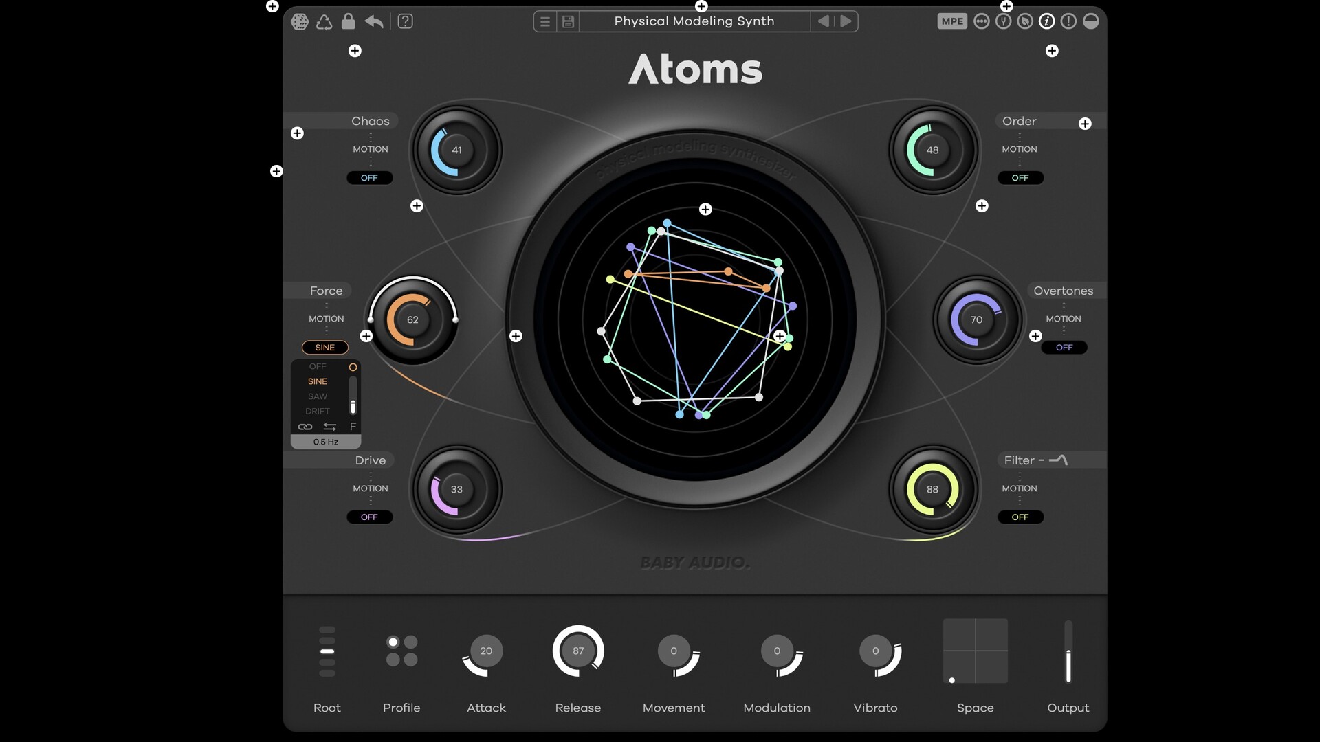 BABY Audio Atoms for mac(物理建模合成器插件)