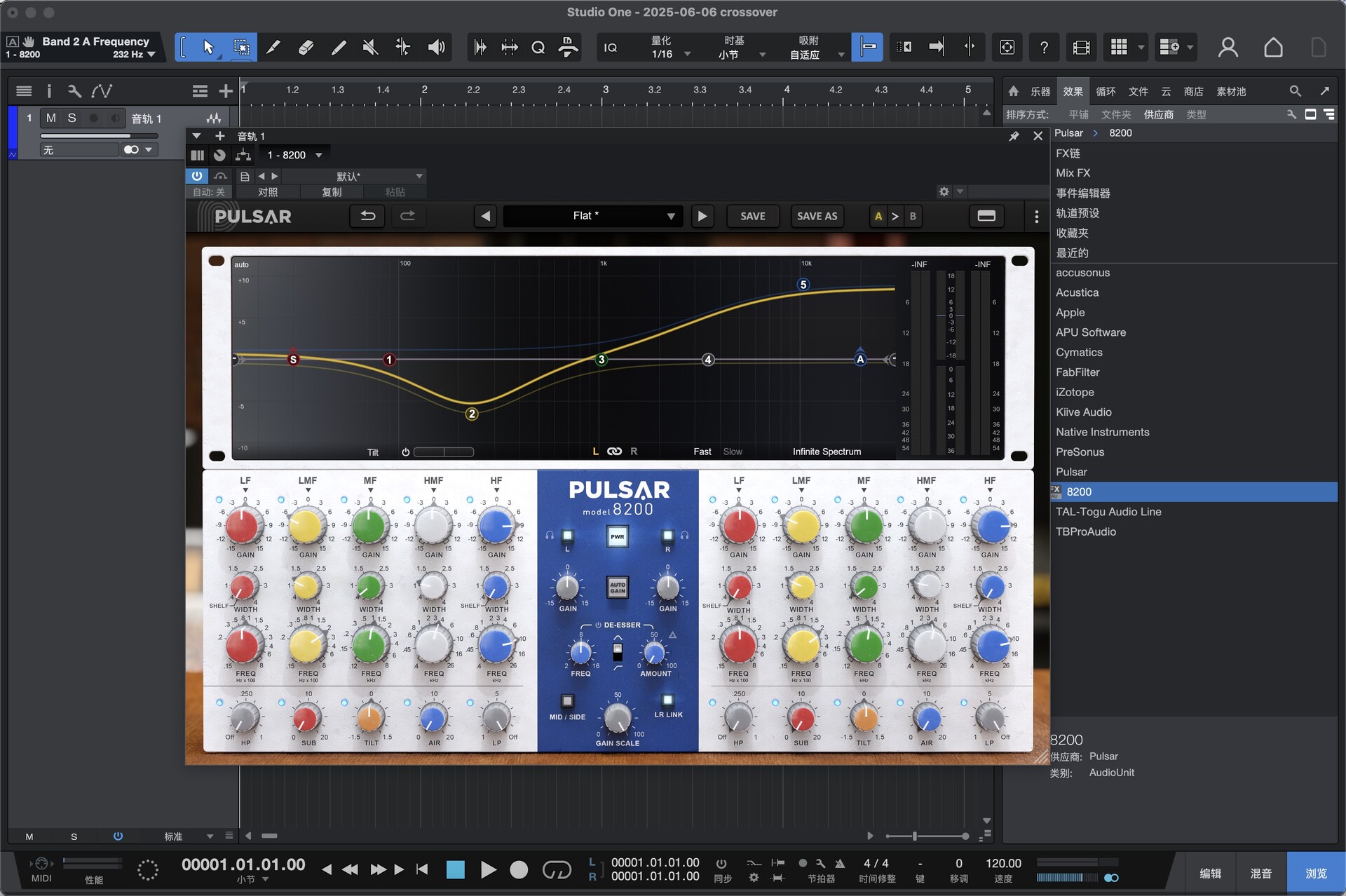Pulsar Audio Pulsar 8200 for mac(高质量的数字音频插件)