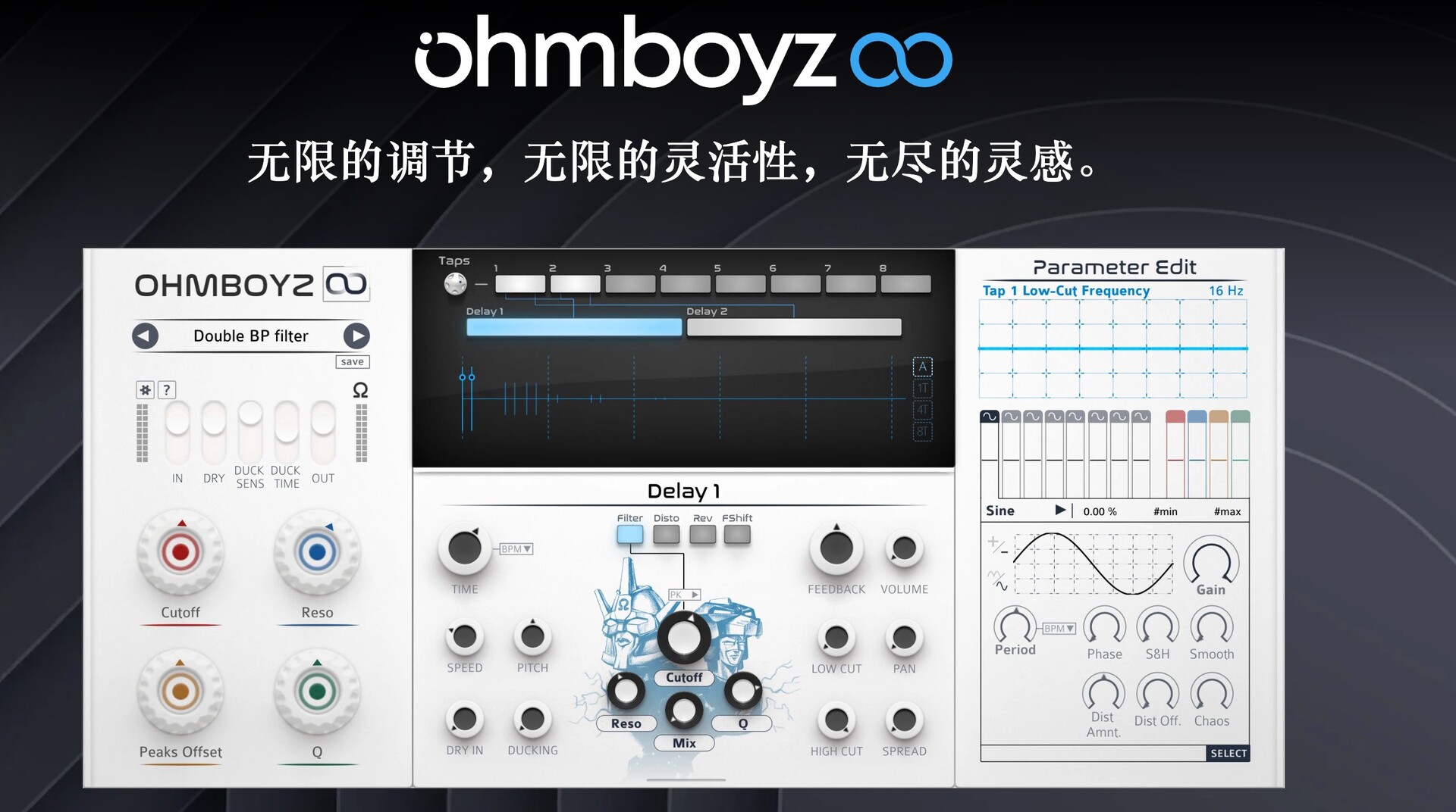 OhmForce Ohmboyz Infinity for mac(创意延迟效果插件)