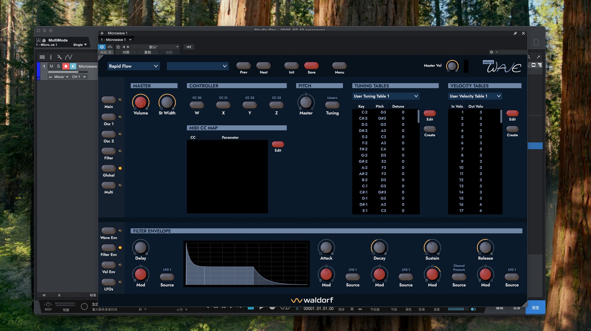 Waldorf Microwave 1 Plugin for mac(波表合成器插件)