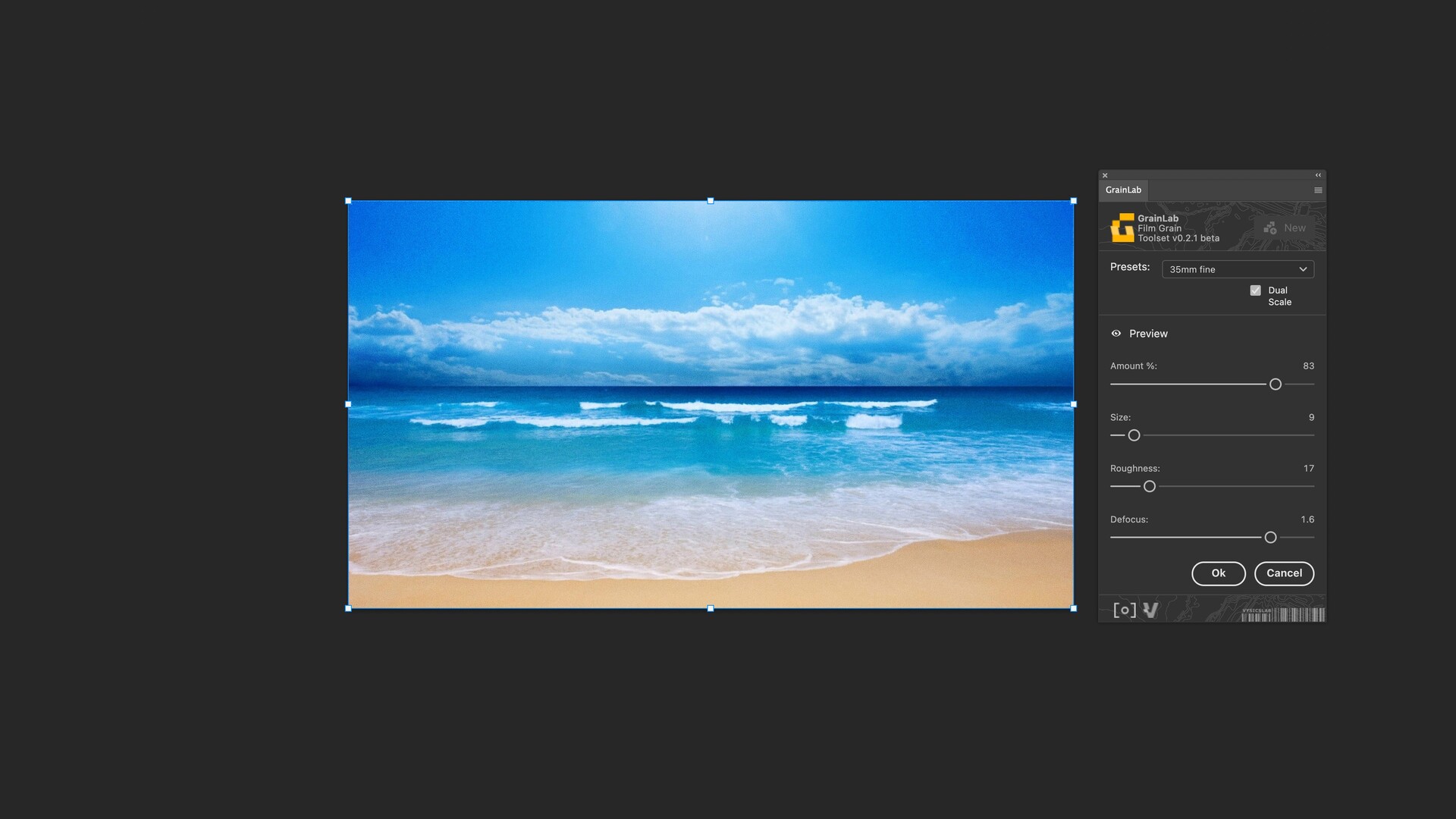 PS一键图片智能添加噪点脚本 GrainLab for mac