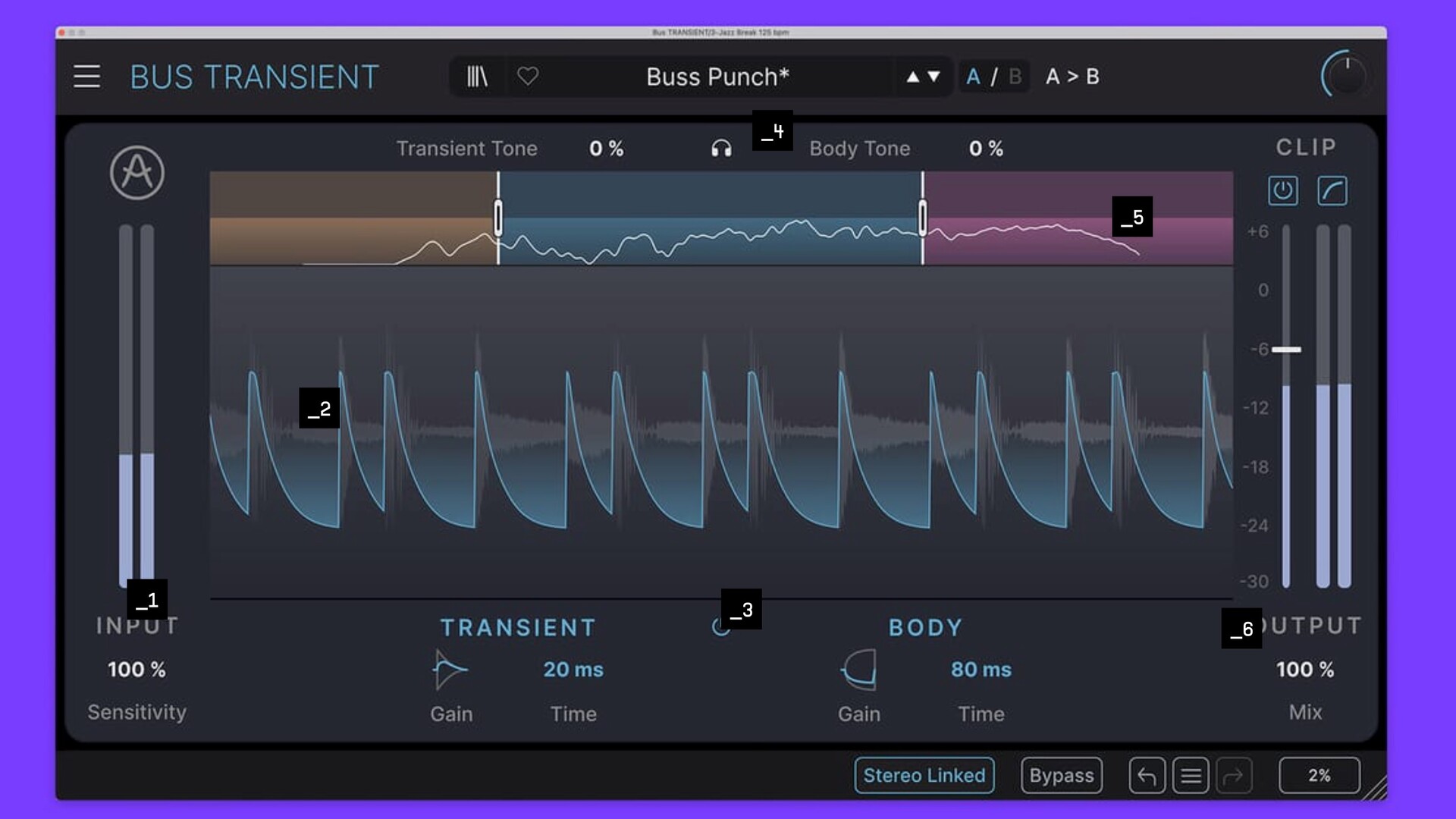 Arturia Bus TRANSIENT for mac(瞬态起音整形器)