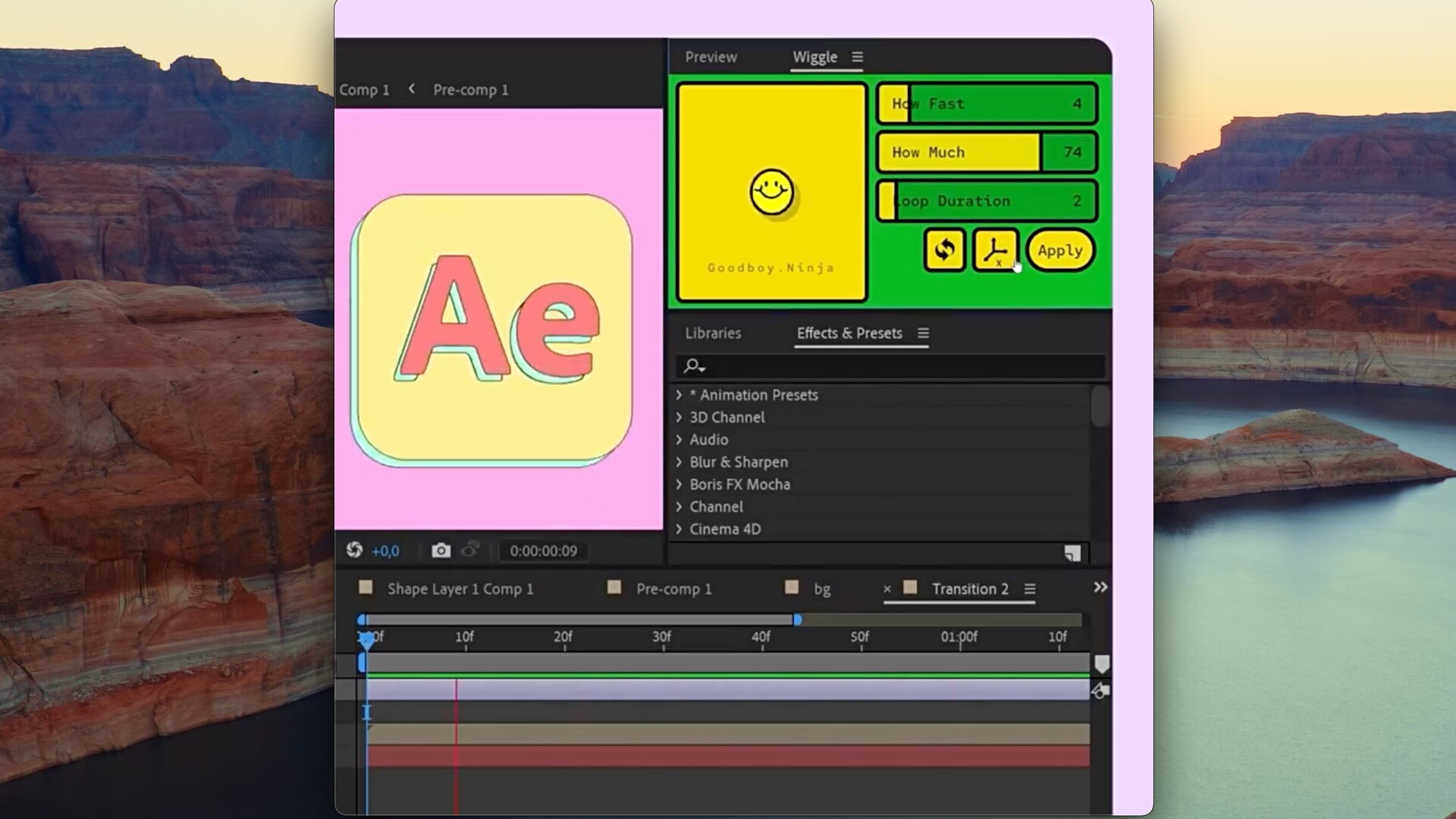 AE脚本-图形抖动摇晃专业版工具 Wiggle Pro for Mac