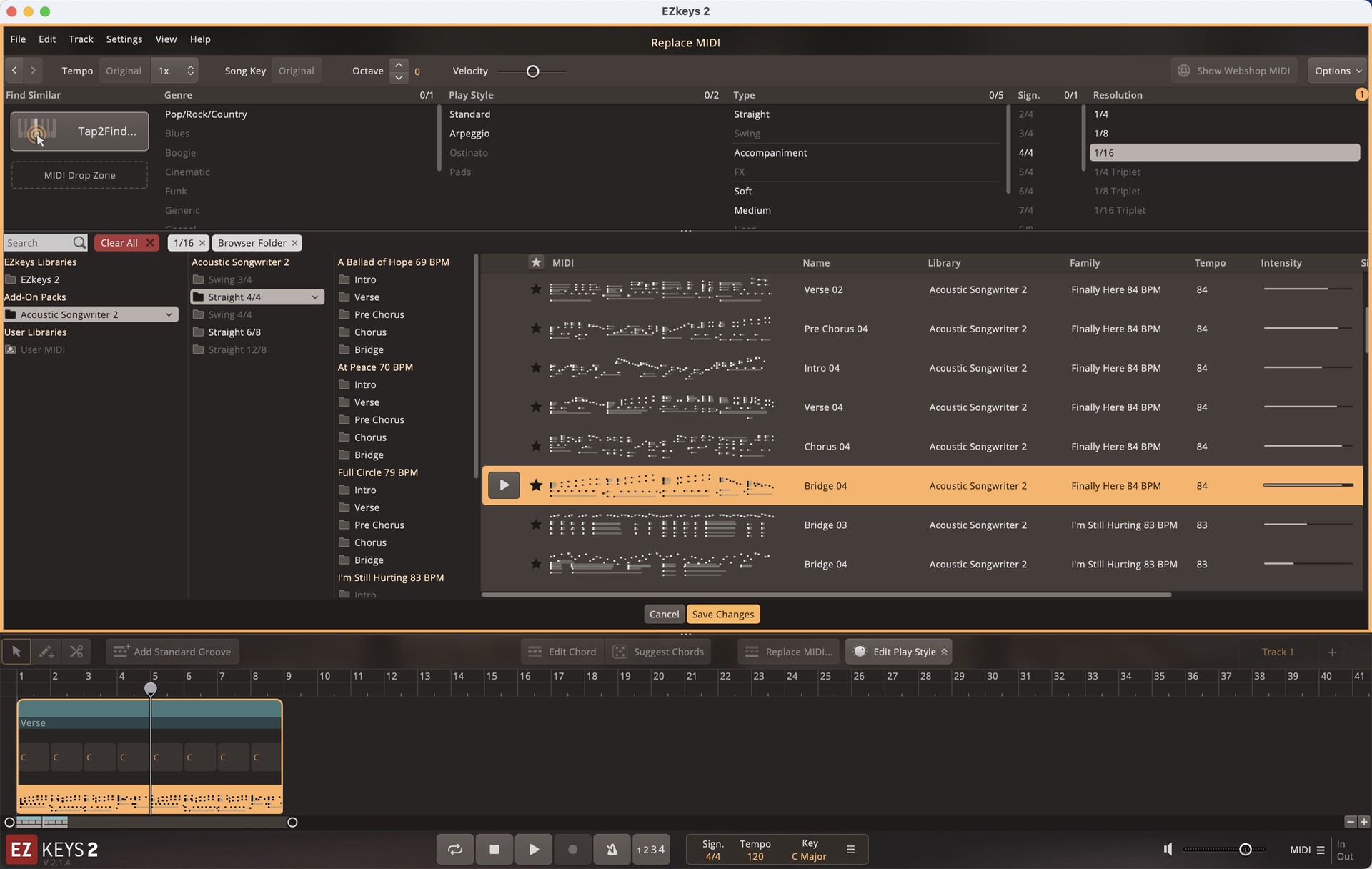 Toontrack Acoustic Songwriter 2 EZkeys MIDI for Mac(流行美式插件)