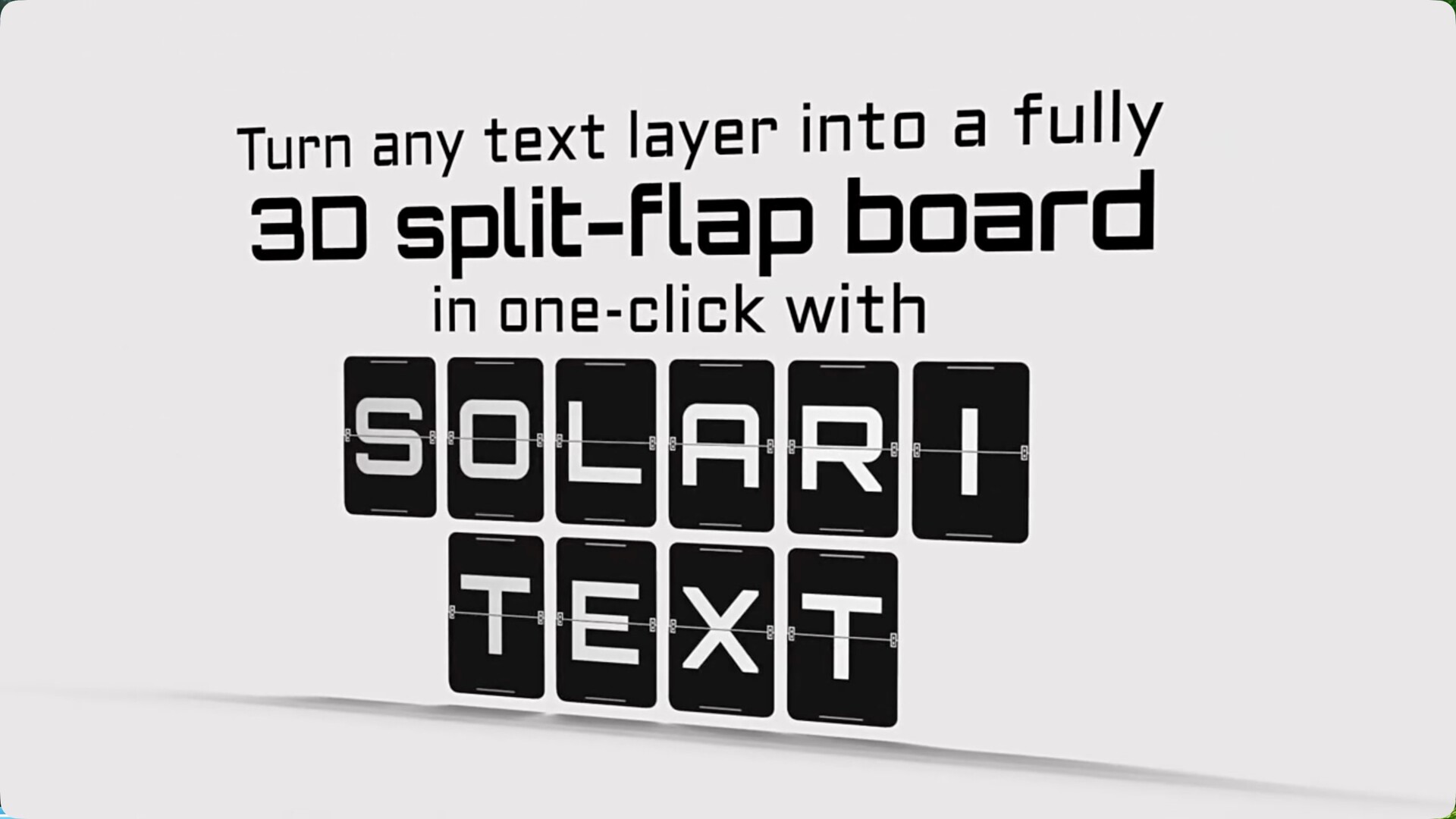 AE脚本-3D分页翻页动画生成器 SolariText for Mac