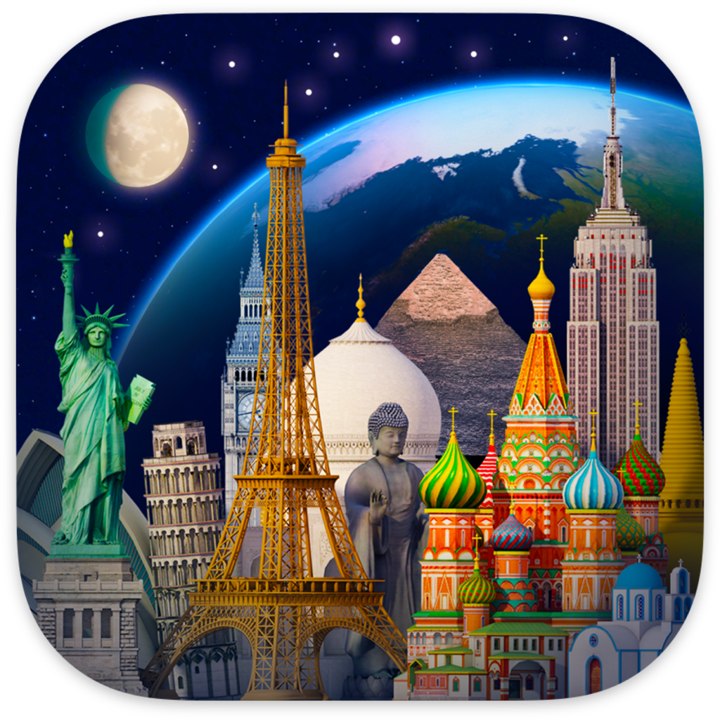 Earth 3D - World Atlas for Mac(3D地球模拟软件)