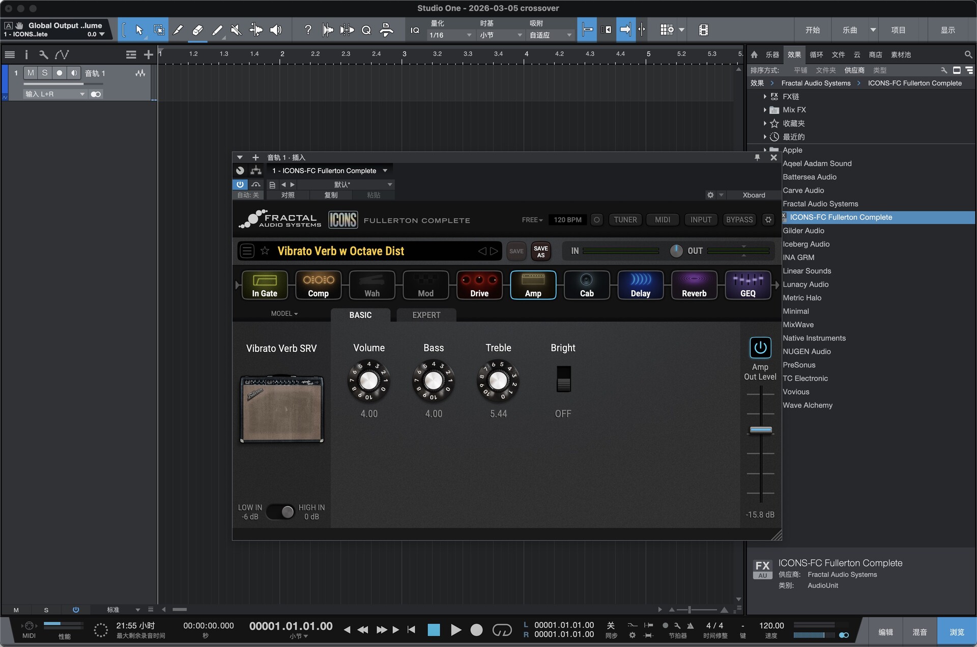 Fractal Audio Systems ICONS Fullerton Complete for mac(吉他音箱建模与效果器插件套装)