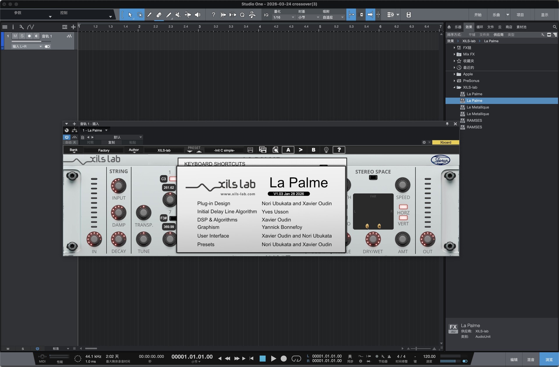 XILS lab LesDiff for Mac(电子乐器创意混响插件包)