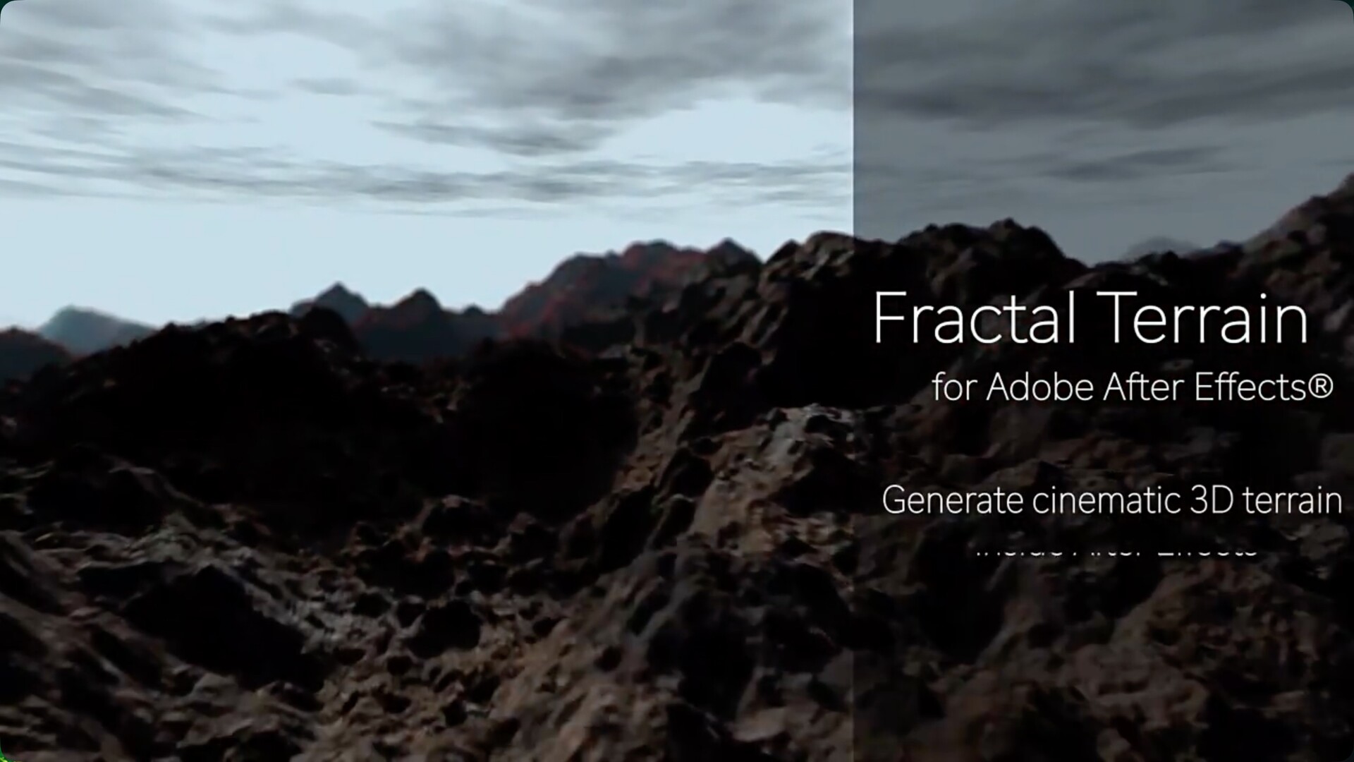 AE插件-三维地形山脉生成器 Fractal Terrain for mac