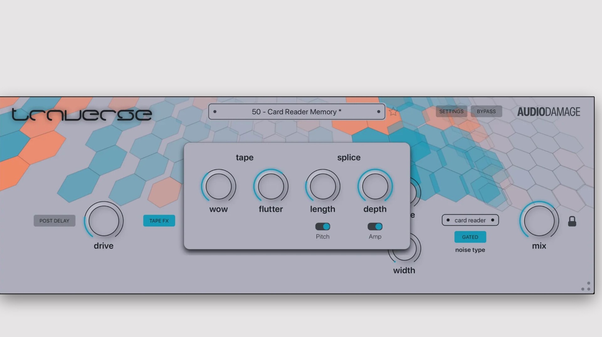 Audio Damage Traverse for mac ( Lo-Fi 磁帶模擬與立體聲延遲的雙效果插件)