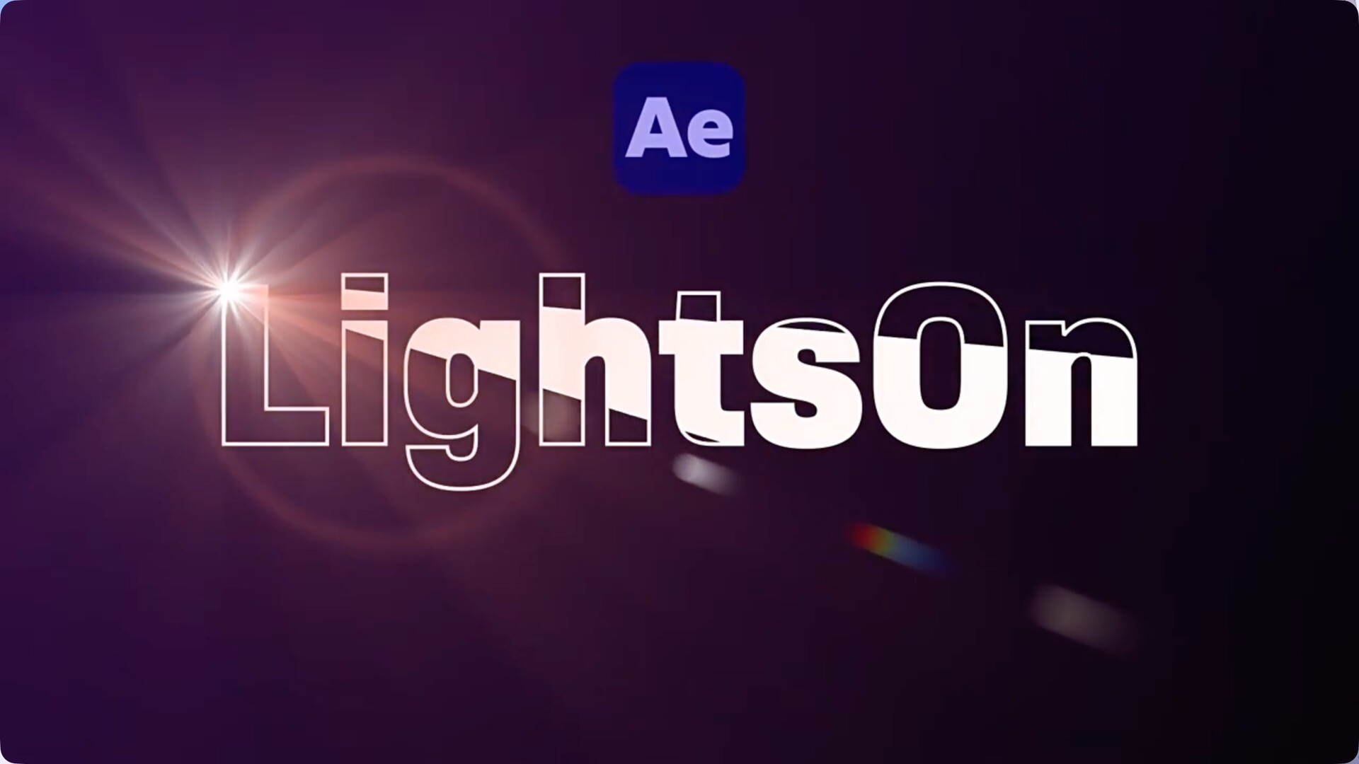 AE脚本-镜头光晕特效 LightsOn for mac