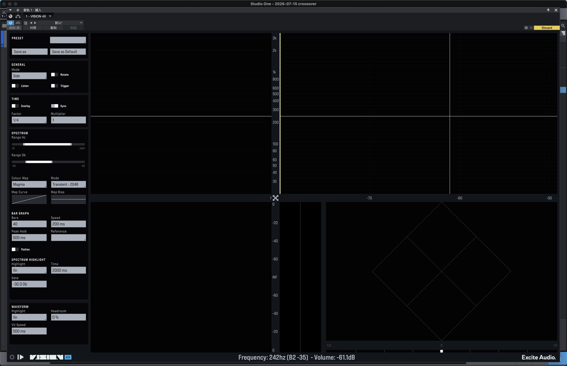 Excite Audio VISION 4X for Mac(专业音频分析插件)