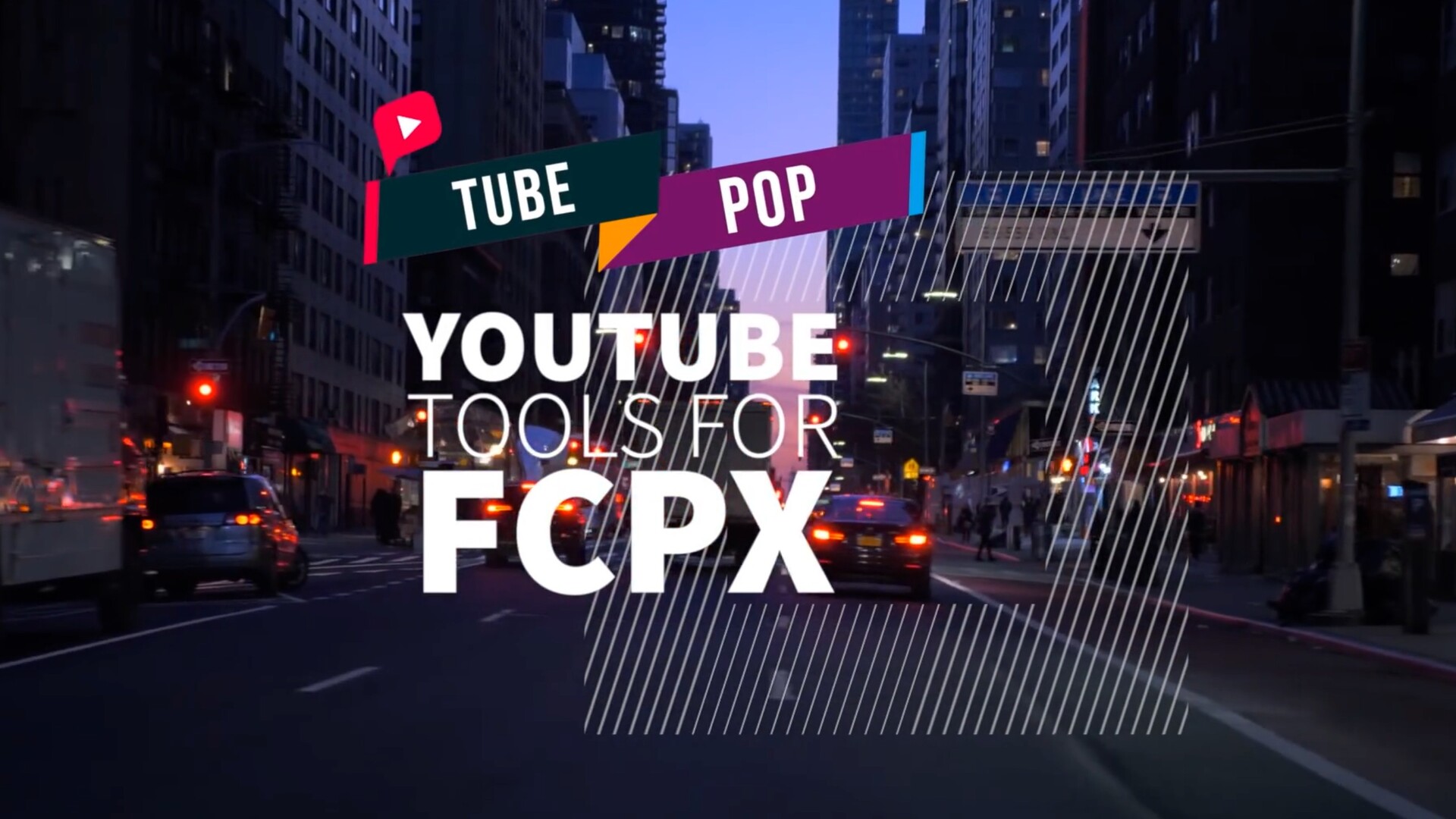 FCPX插件:Stupid Raisins Tube Pop(YouTube视频标题动画转场模板)
