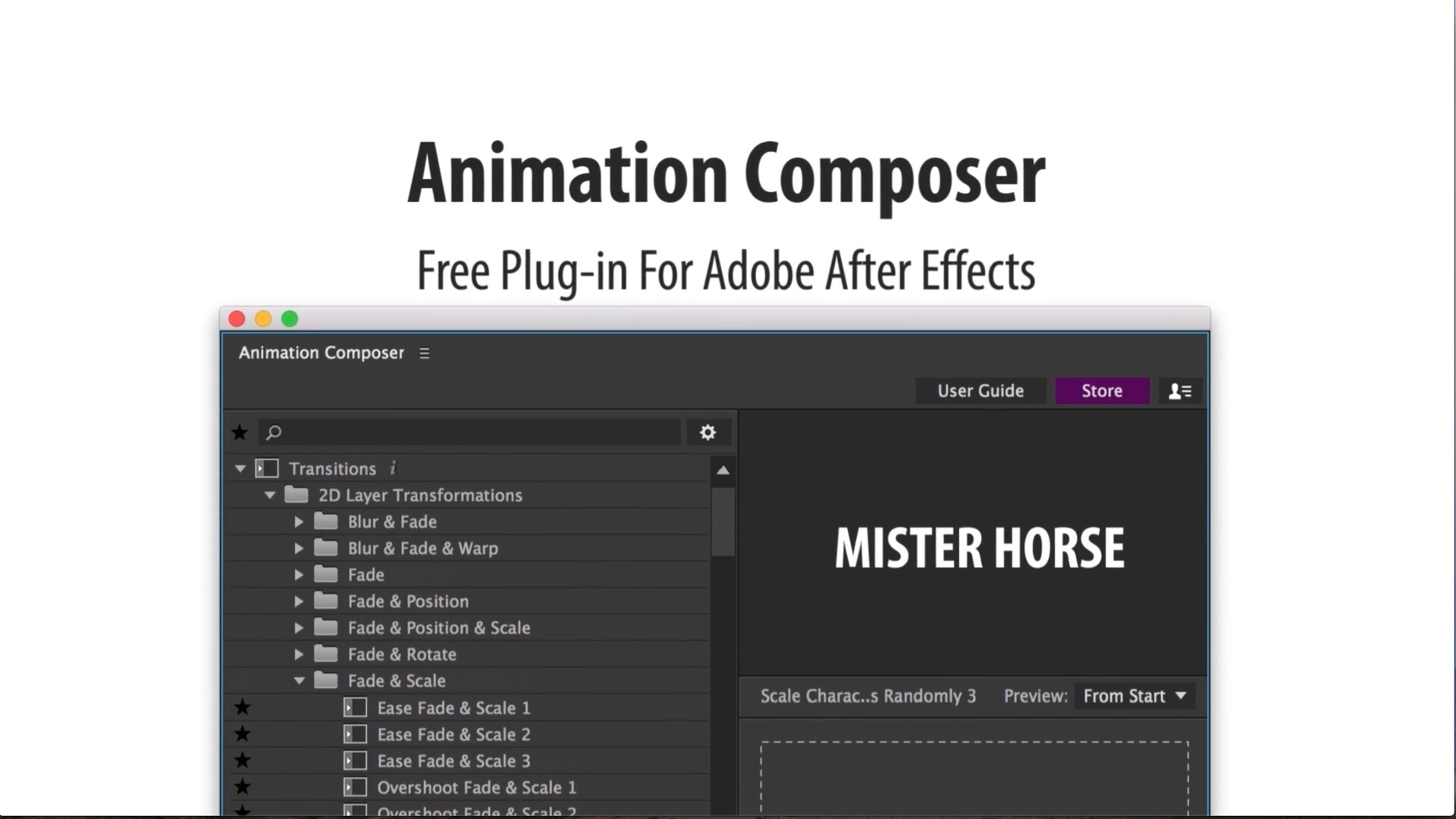 Animation Composer破解版下载-Animation Composer Mac(MG动画制作AE插件) - MacV