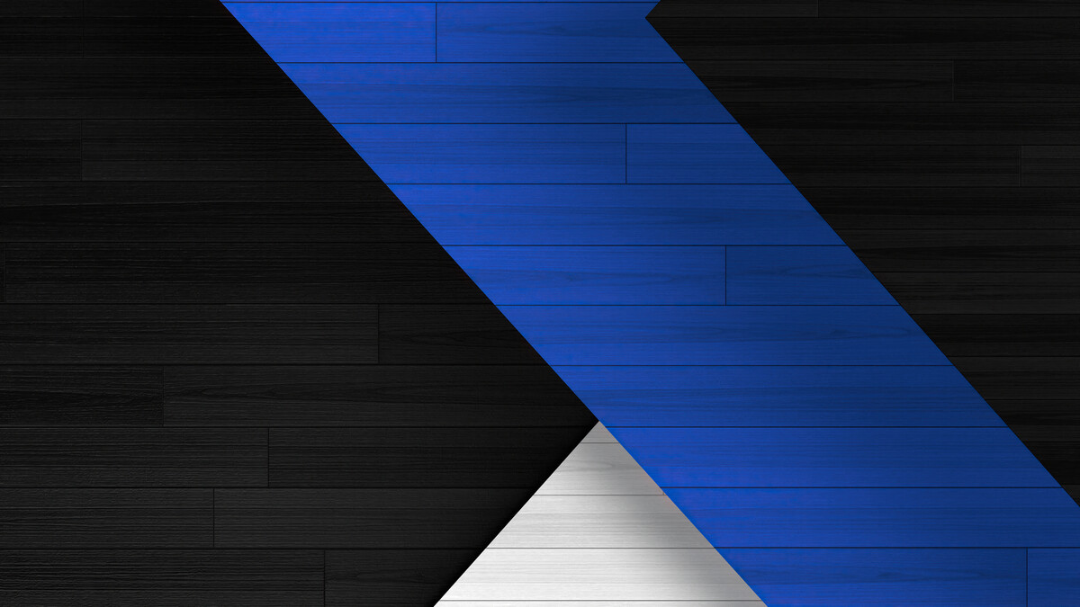 蓝-黑-白抽象瓷砖4k（4k）