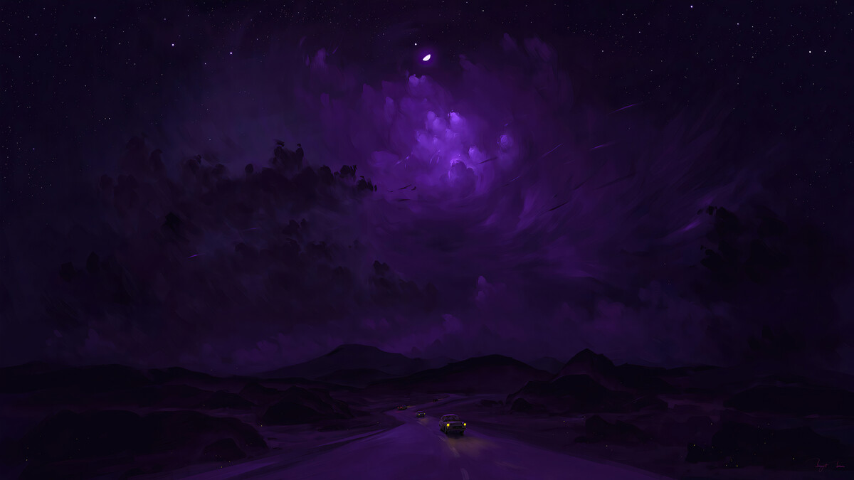 紫色夜游4k（4k）