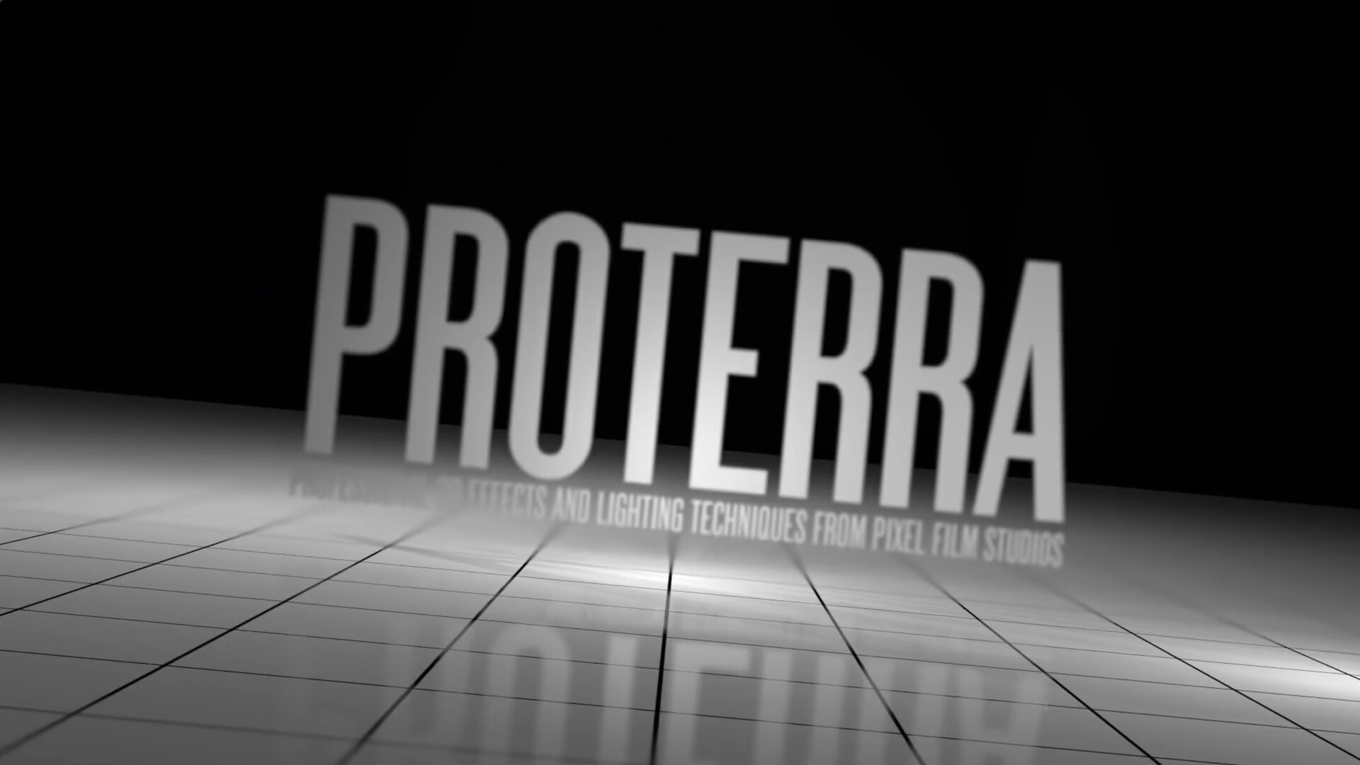 FCPX插件ProTerra制作3D环境舞台灯光图文展示动画效果