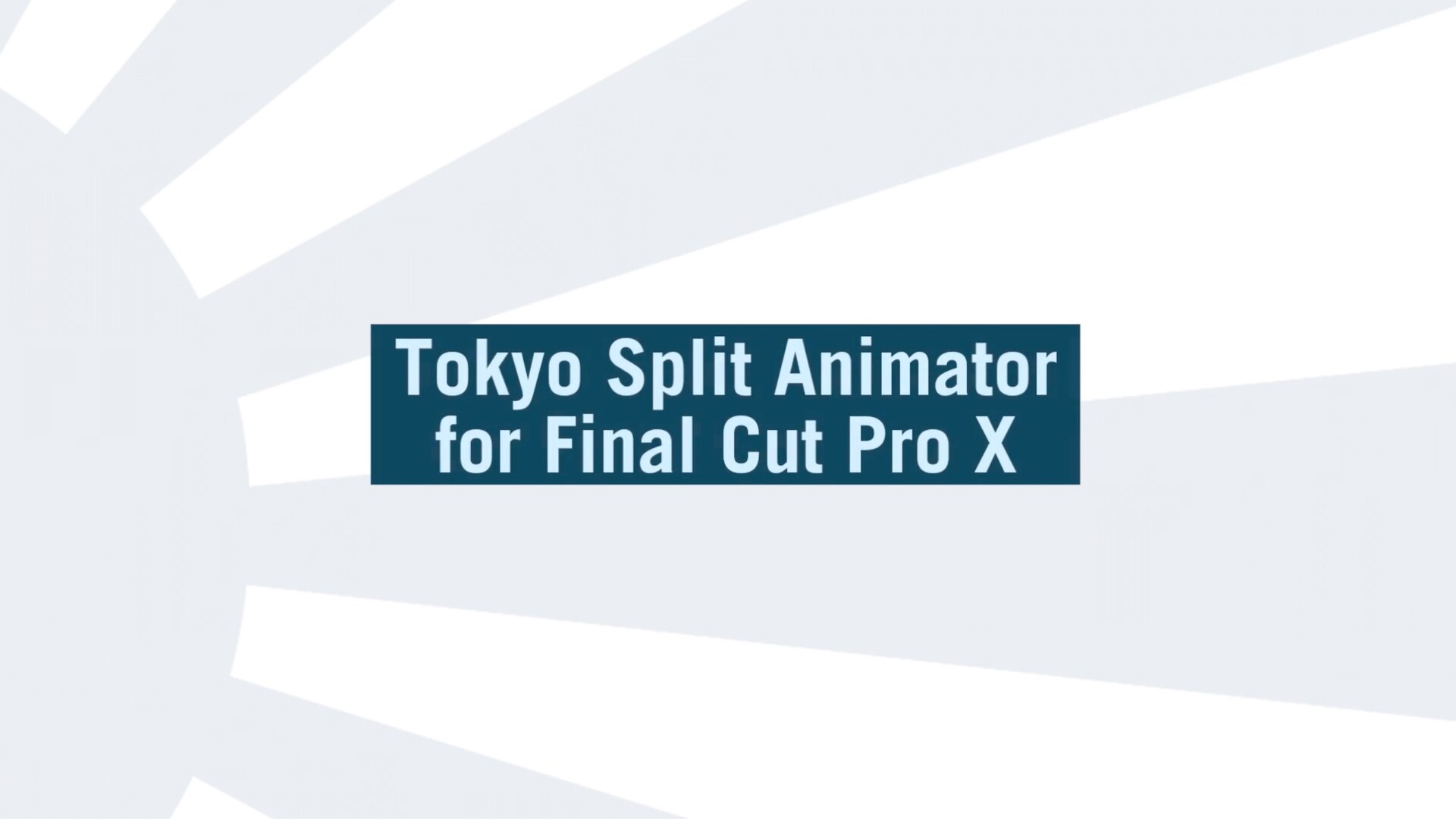 fcpx插件Split Animator(分屏动画插件)