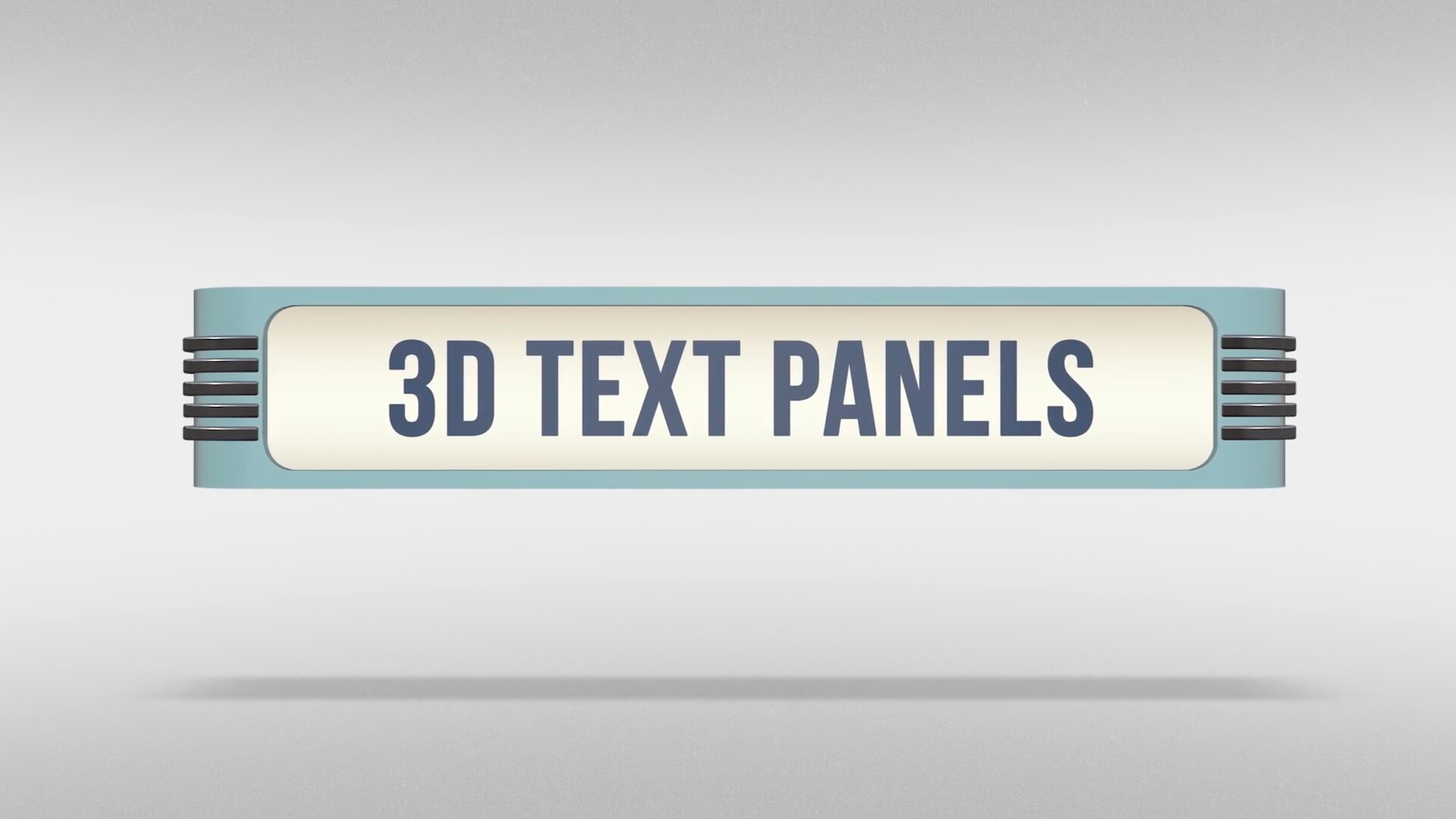 fcpx插件SquidFX 3D Text Panels (3D标题文字效果)