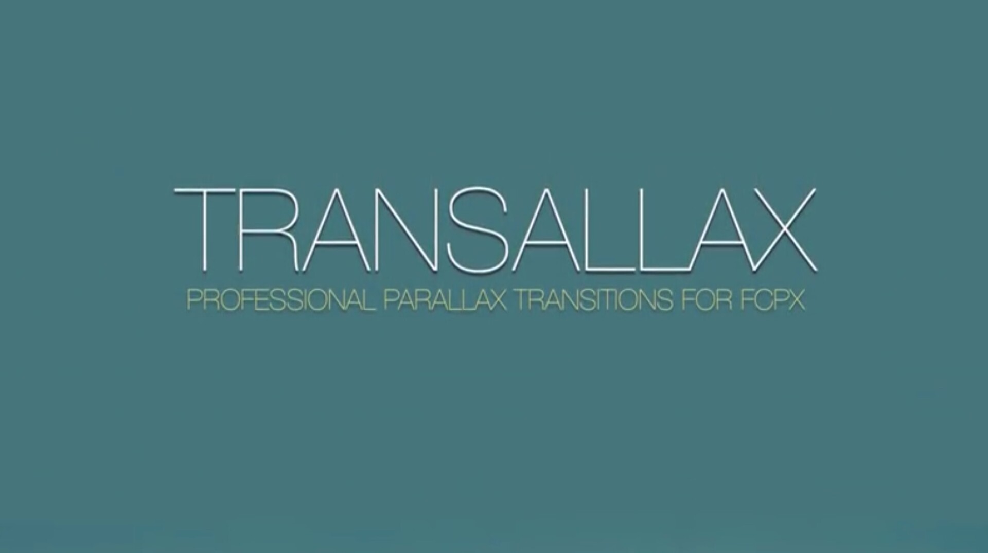 FCPX插件:Transallax(全景视差画面推动平移转场)