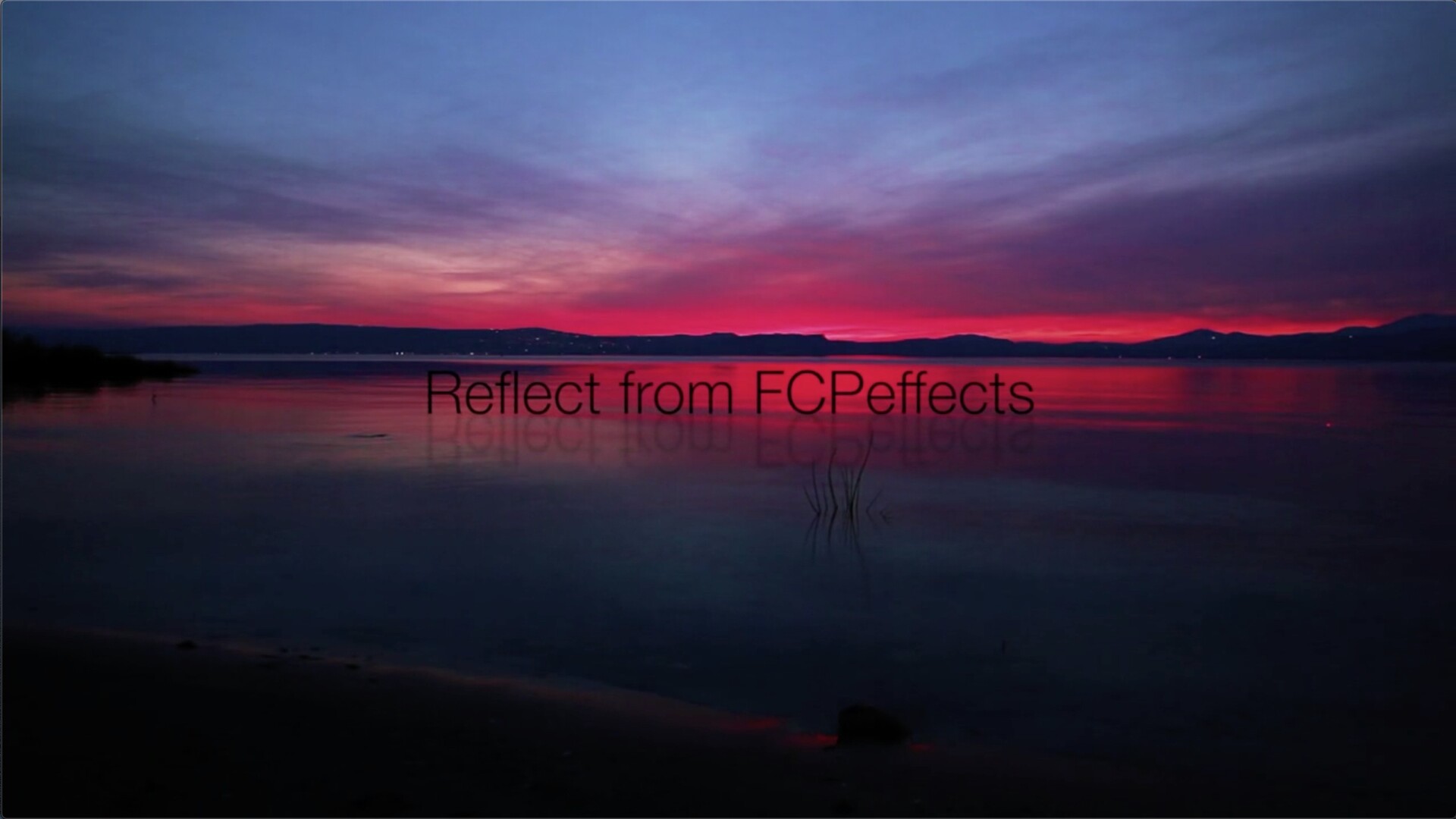 fcpx插件Reflections(反射效果)