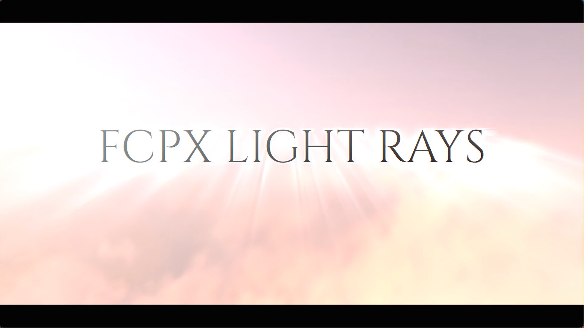 fcpx插件：Light Rays(放射光)