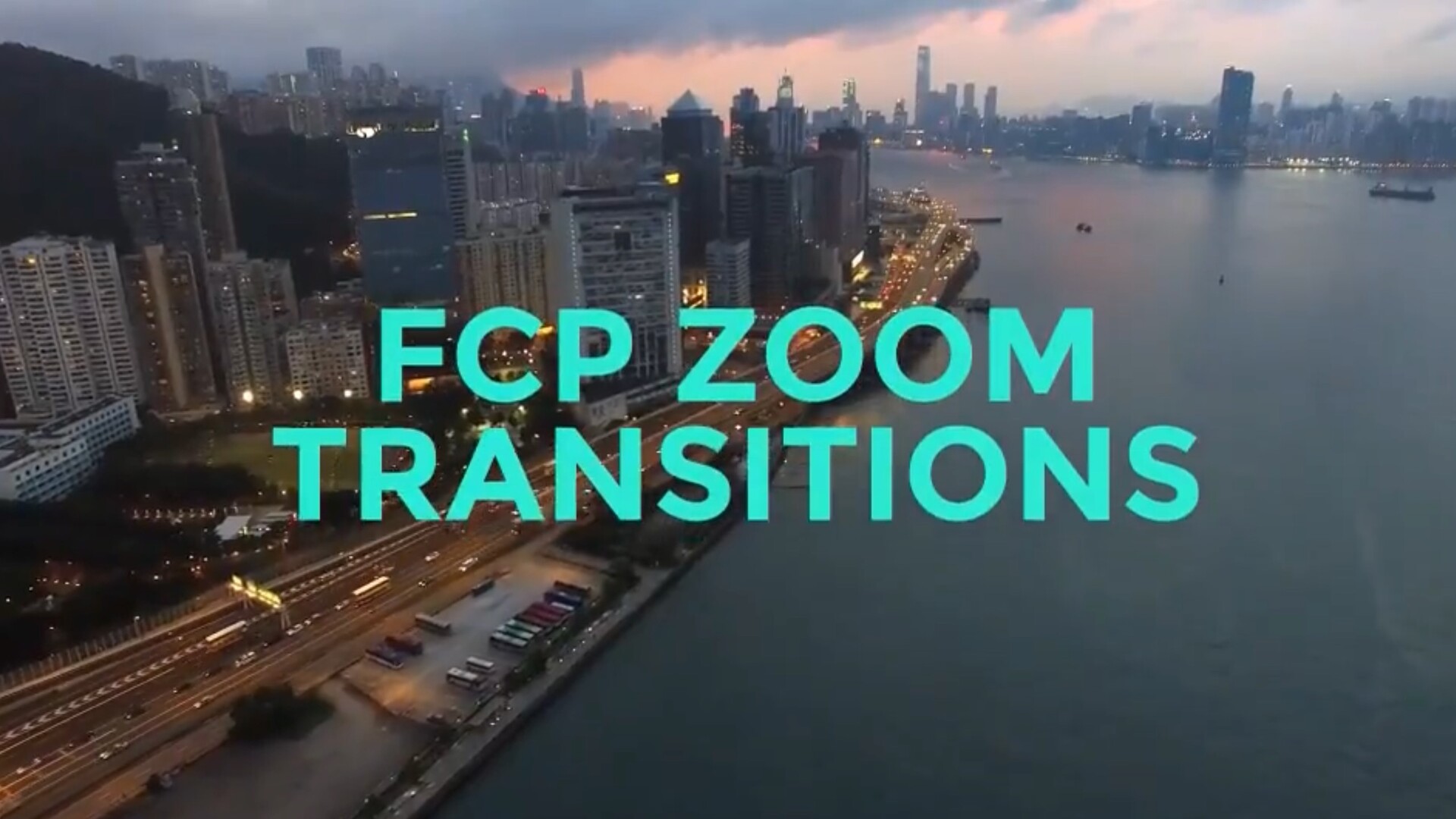 FCPX插件:Zoom(动态模糊扭曲缩放推动过渡)