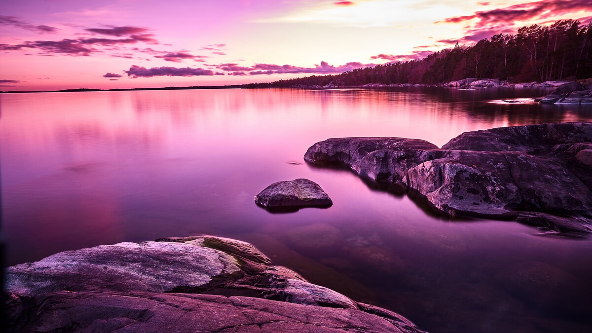 <em>紫色</em><em>景观</em>湖岸