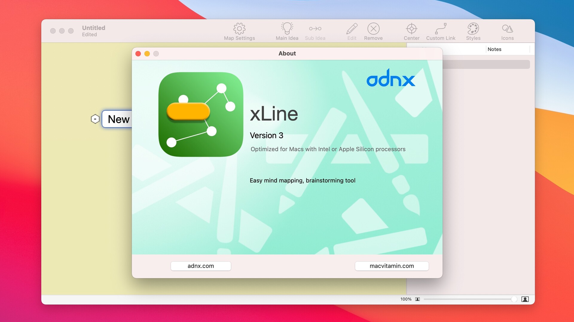 mac思维导图-xLine for mac(思维导图)下载