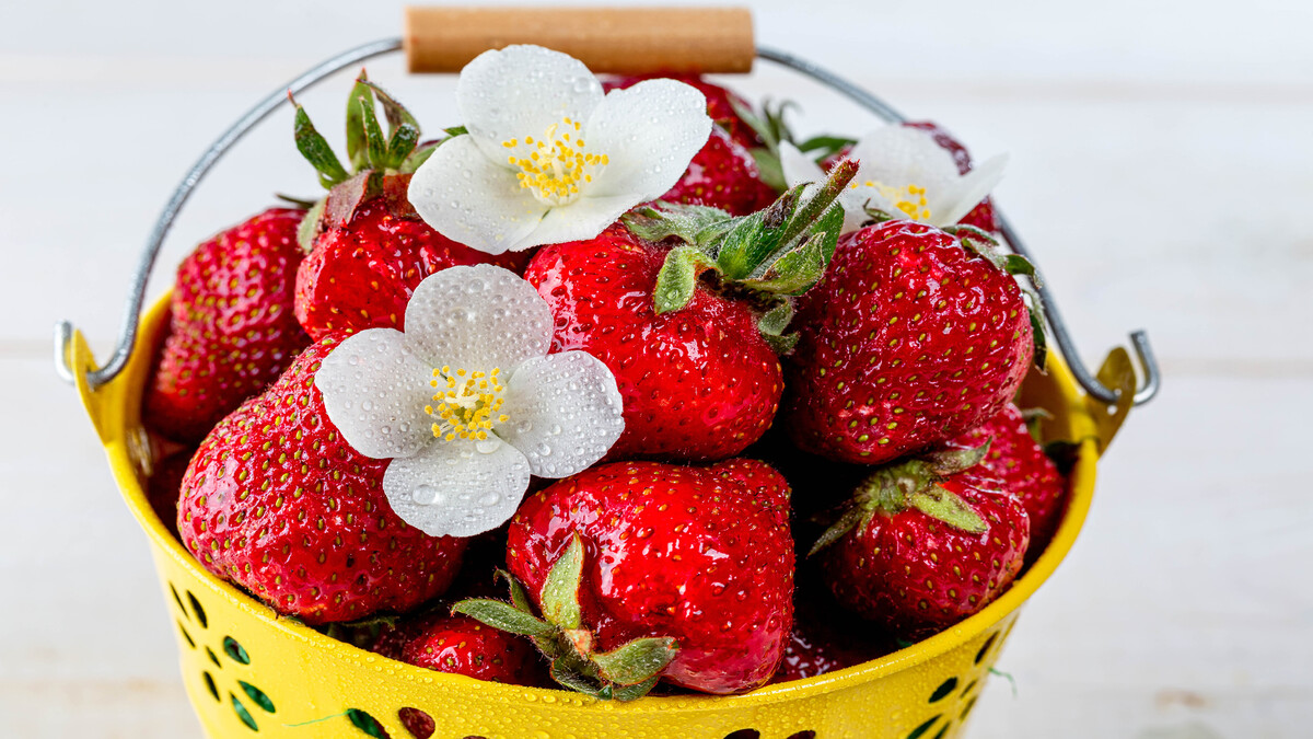 食品图片水桶草莓