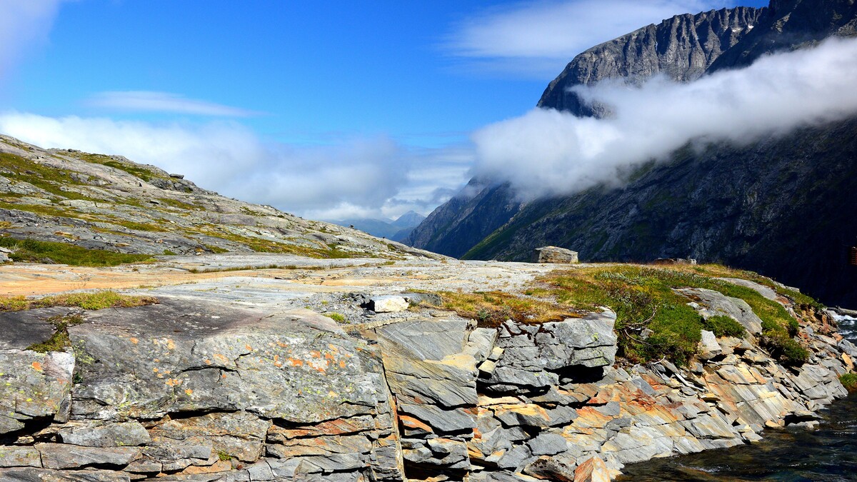 自然挪威山岳