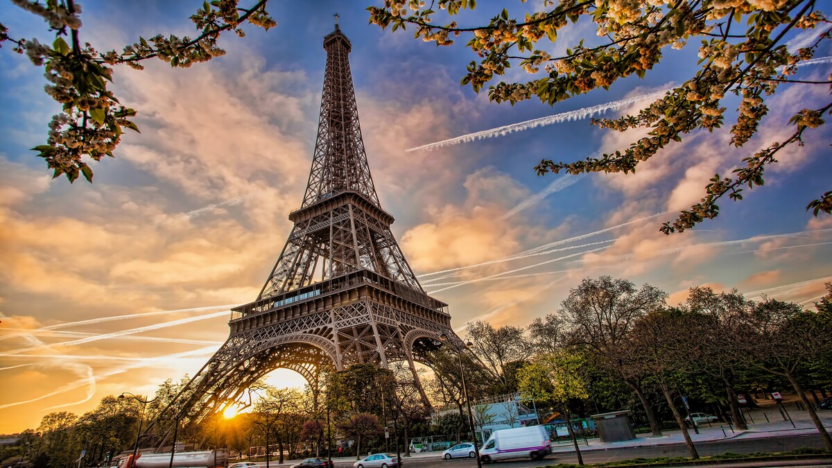 城市巴黎埃菲尔铁塔