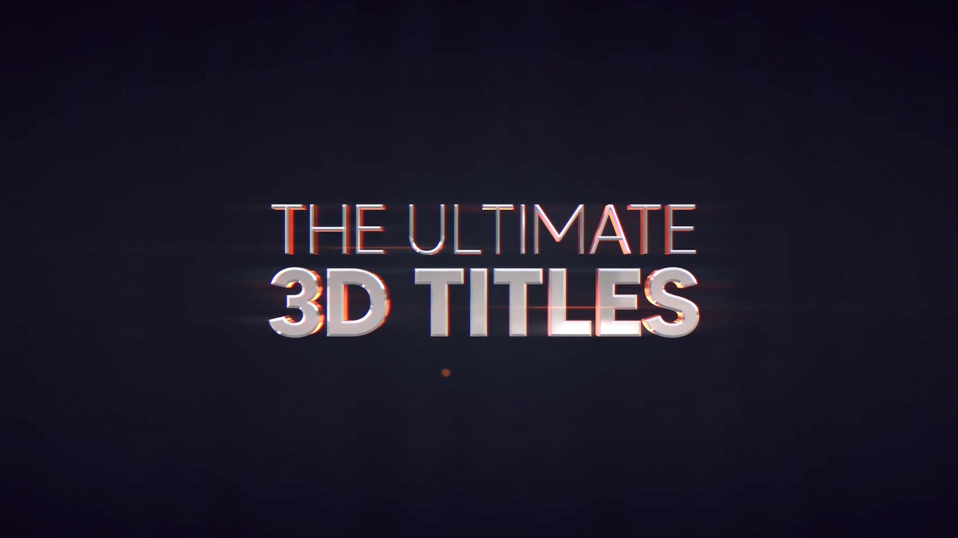 FCPX插件:三维文字标题字幕动画预设 Ultimate 3D Titles