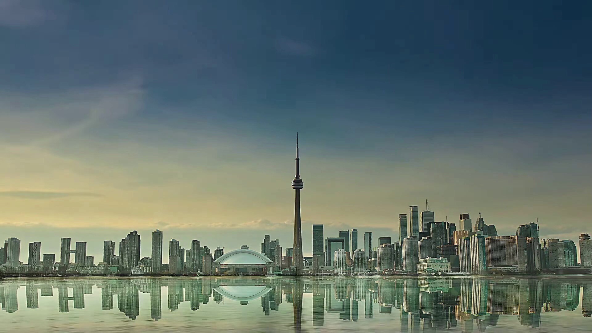 加拿大电视塔风景高清壁纸