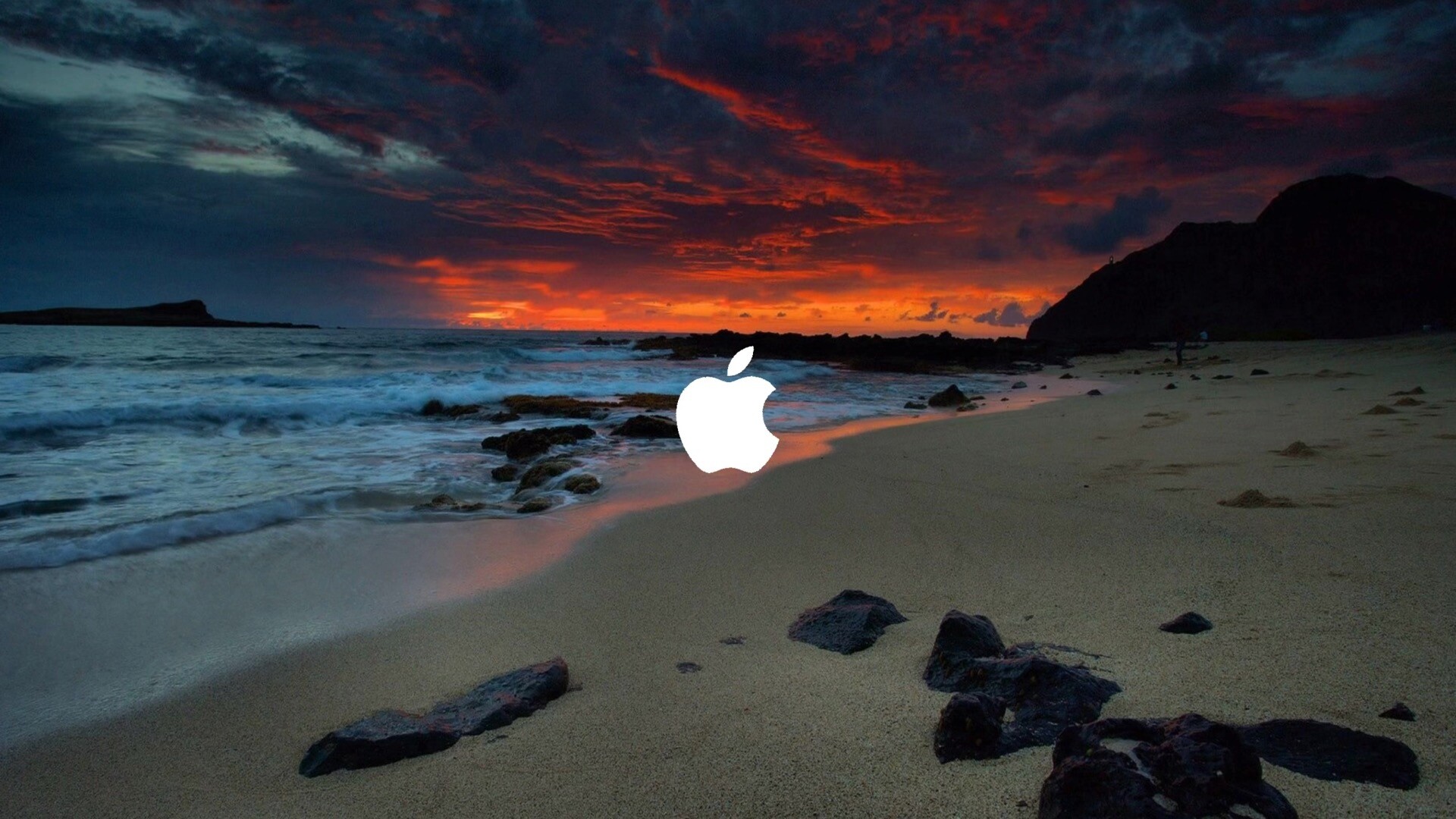 苹果自带壁纸海滩图片