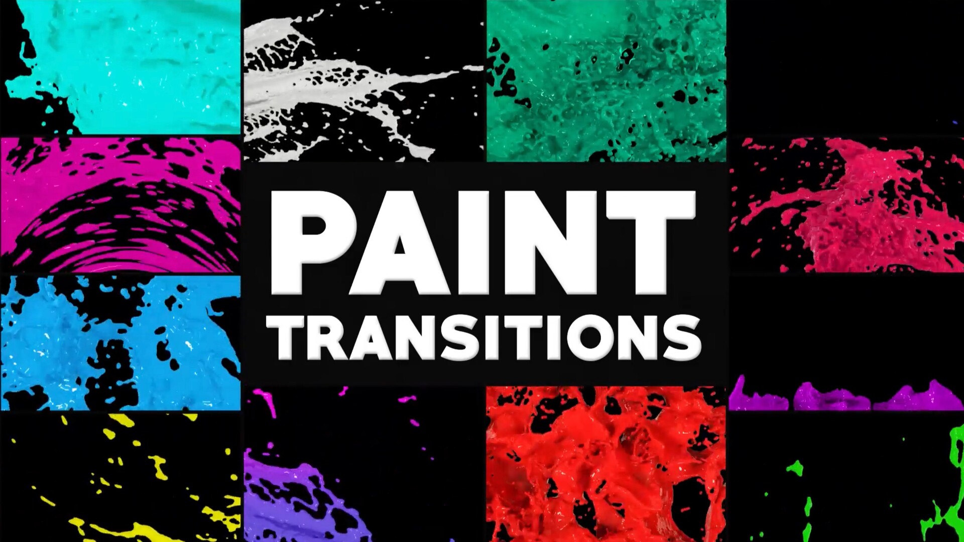 FCPX插件:油漆泼洒视频转场 Dynamic Paint Transitions
